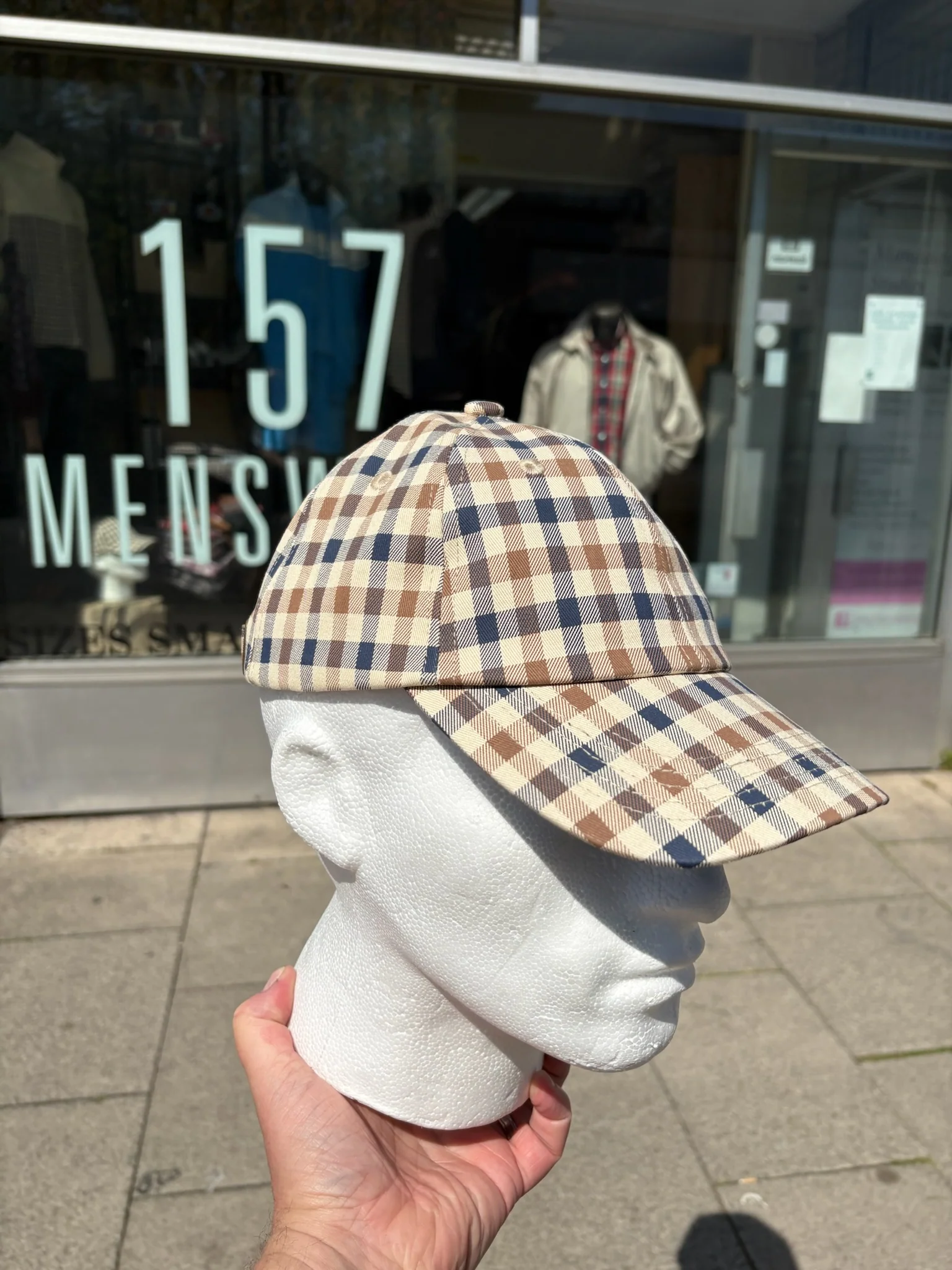 Aquascutum Iconic Cotton Cap - Club Check
