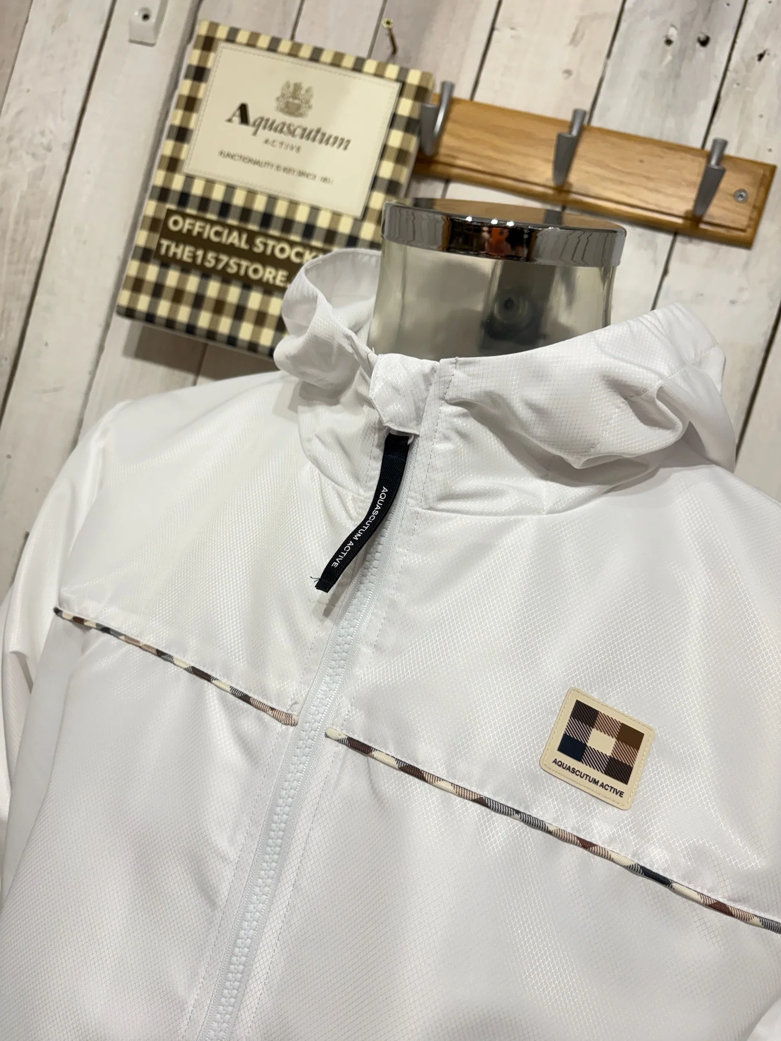 Aquascutum 2026 Diamond Wave Jacket - Optical White - Image 2
