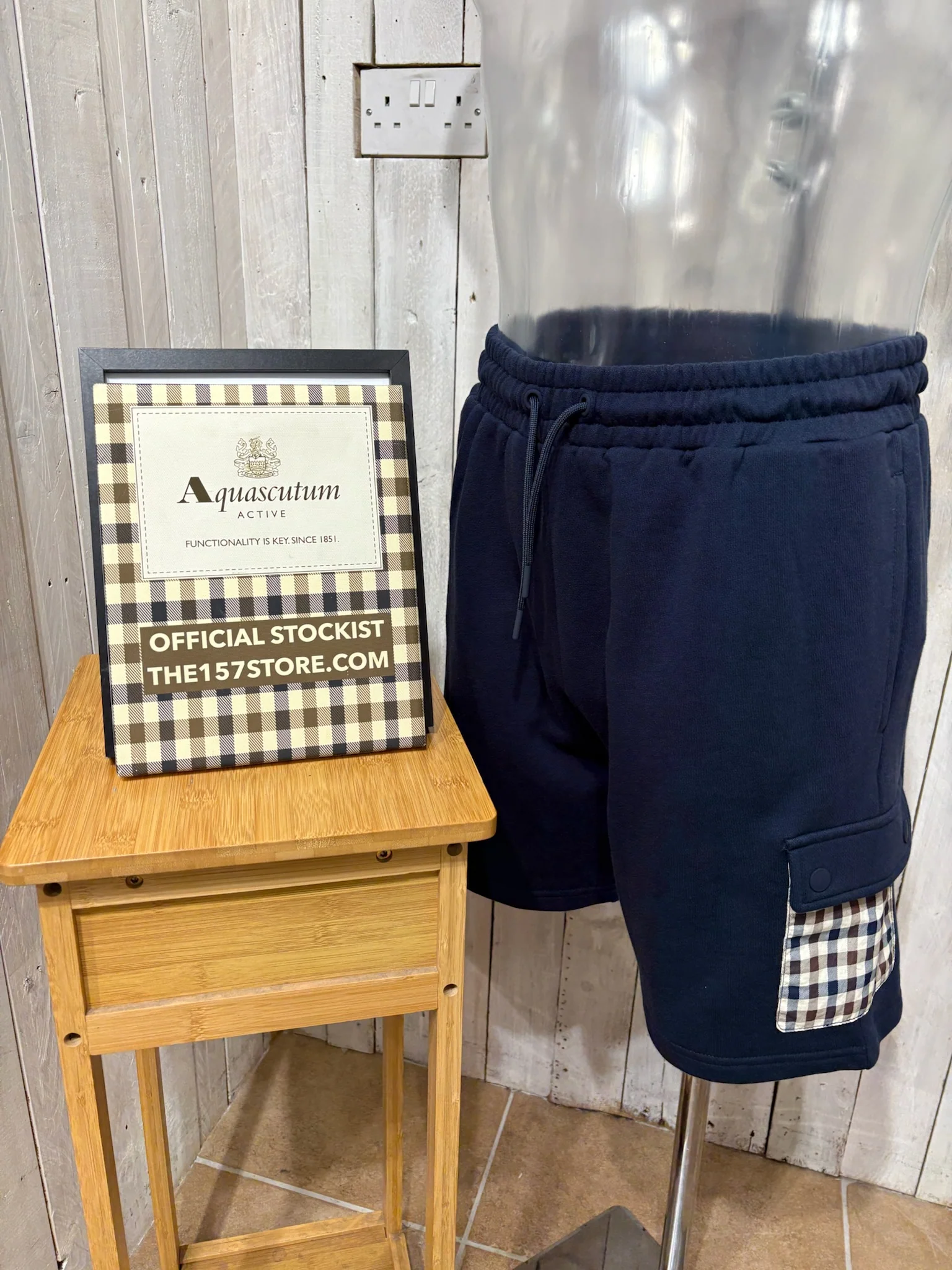 Aquascutum 2026 Lamina Pocket Shorts - Navy