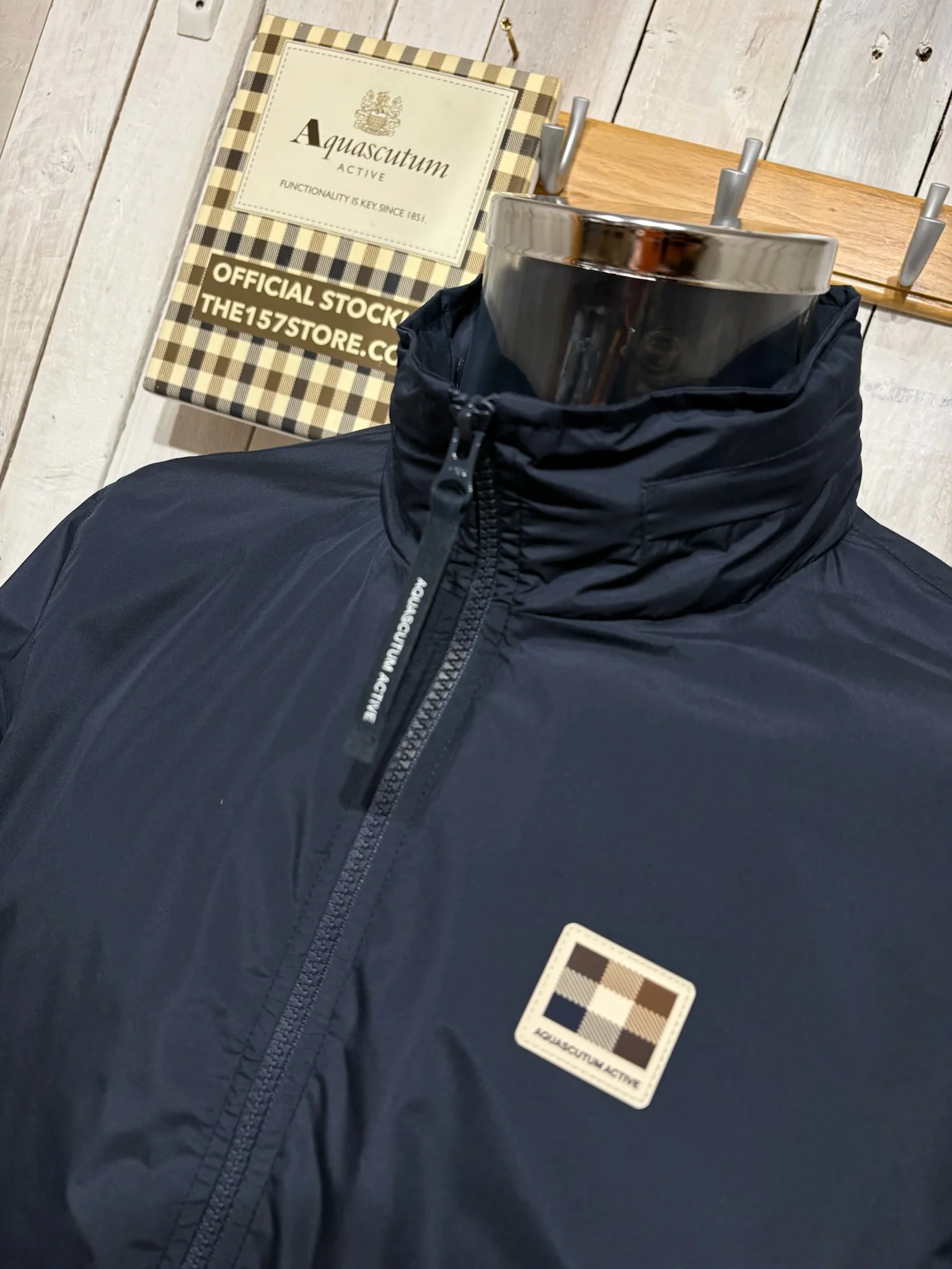 Aquascutum 2026 RLG Badge Windbreaker - Navy - Image 2