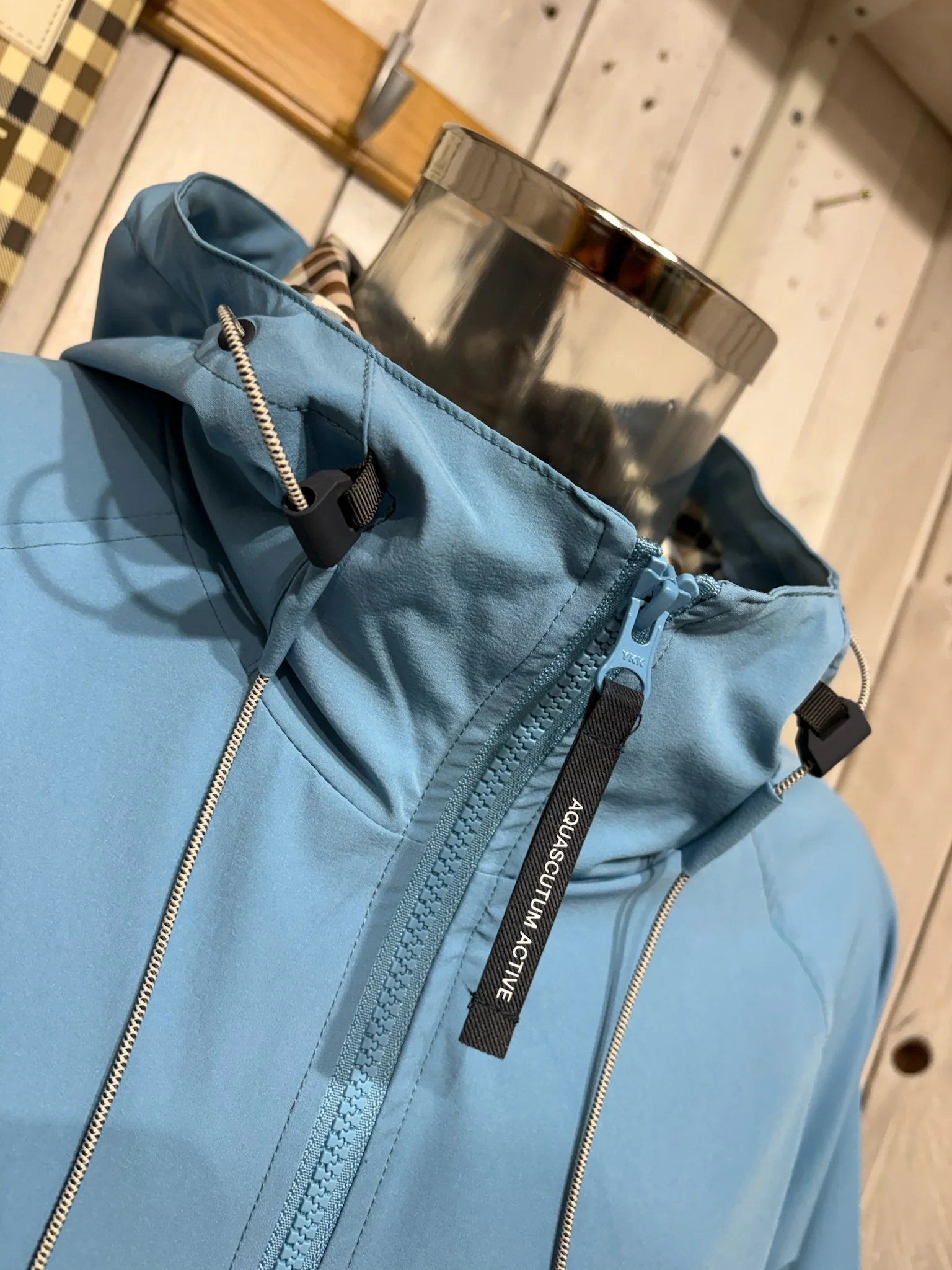 Aquascutum 2026 Shell SP Hooded Jacket - Avio Blue - Image 3
