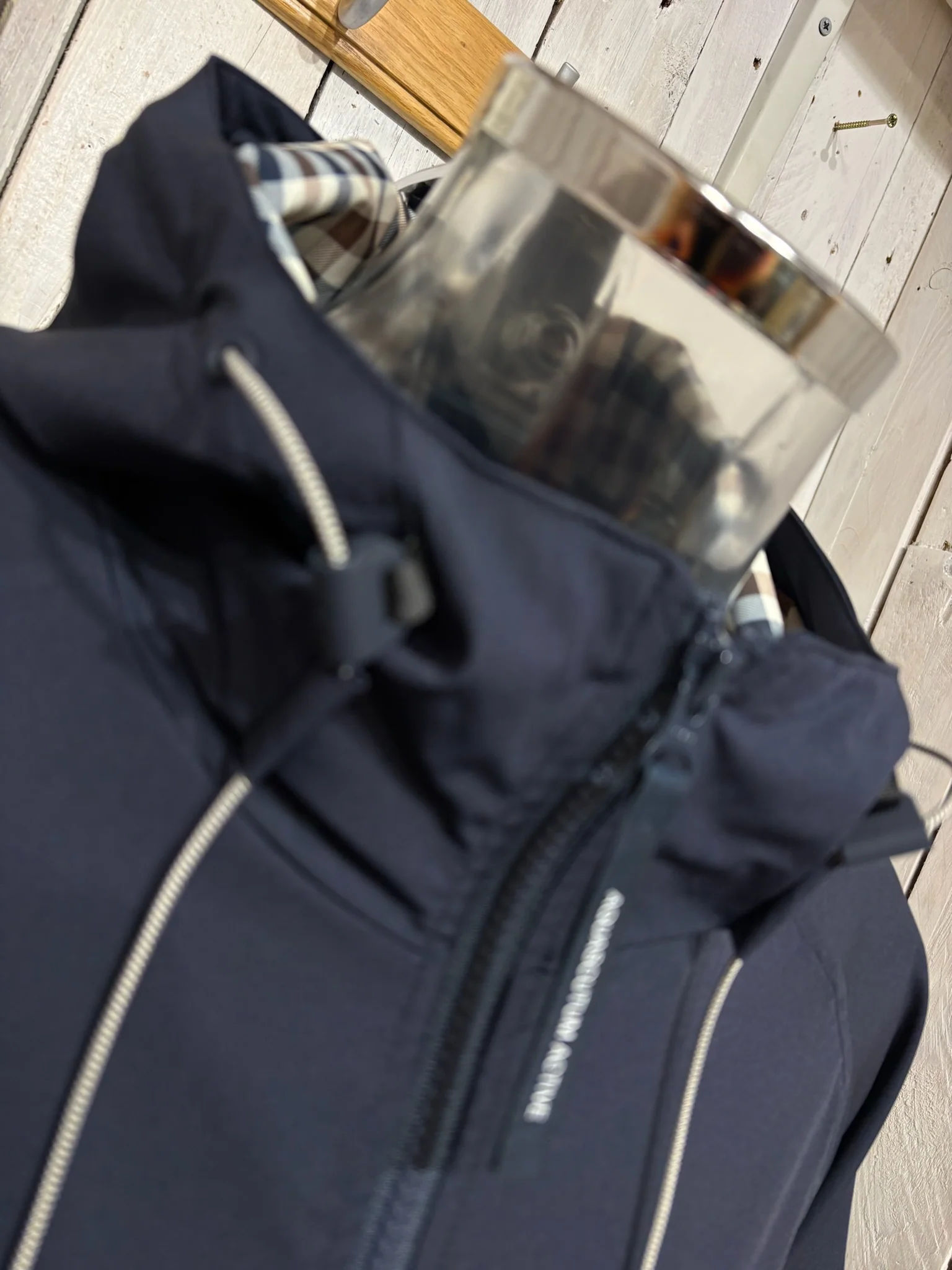 Aquascutum 2026 Shell SP Hooded Jacket - Navy - Image 3