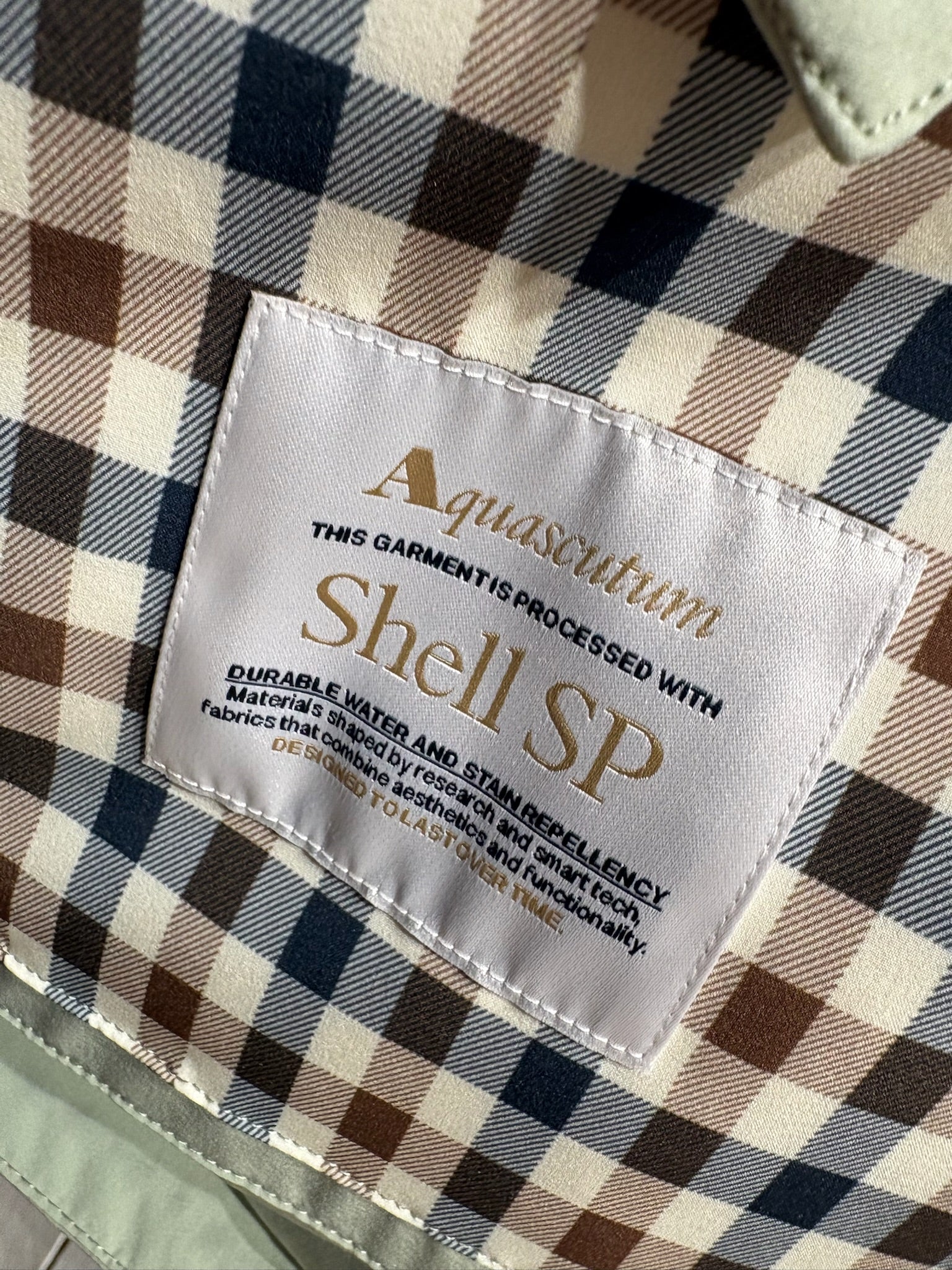 Aquascutum 2026 Shell SP Hooded Jacket - Salvia - Image 5