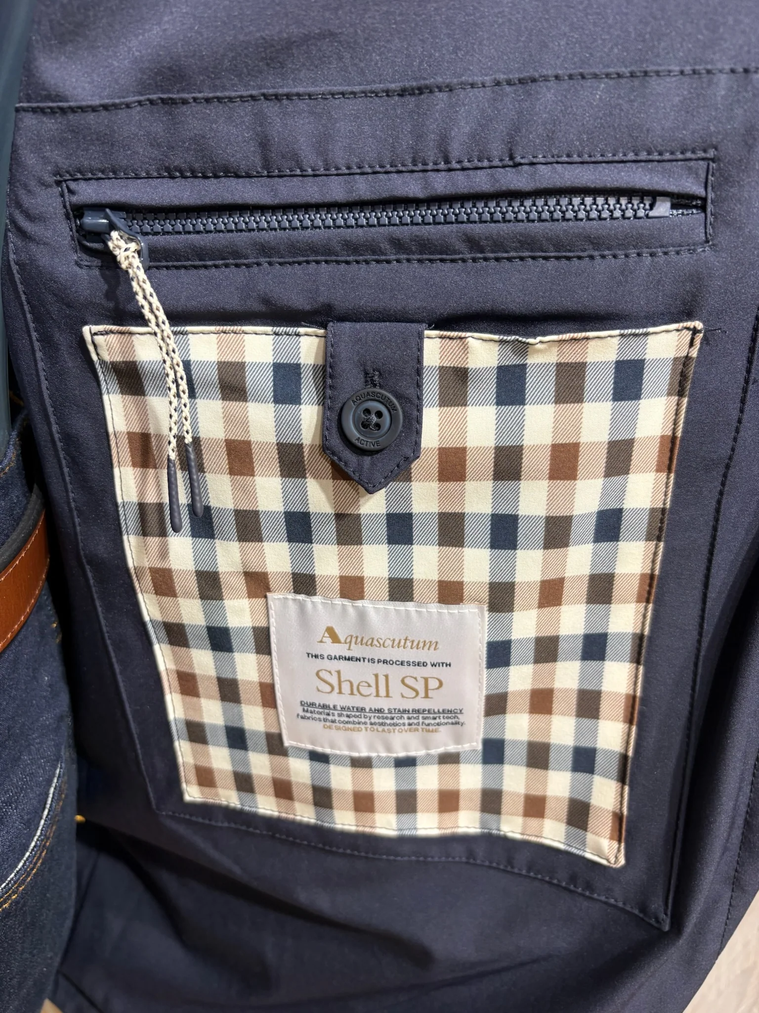 Aquascutum 2026 Shell SP Trench - Navy - Image 3
