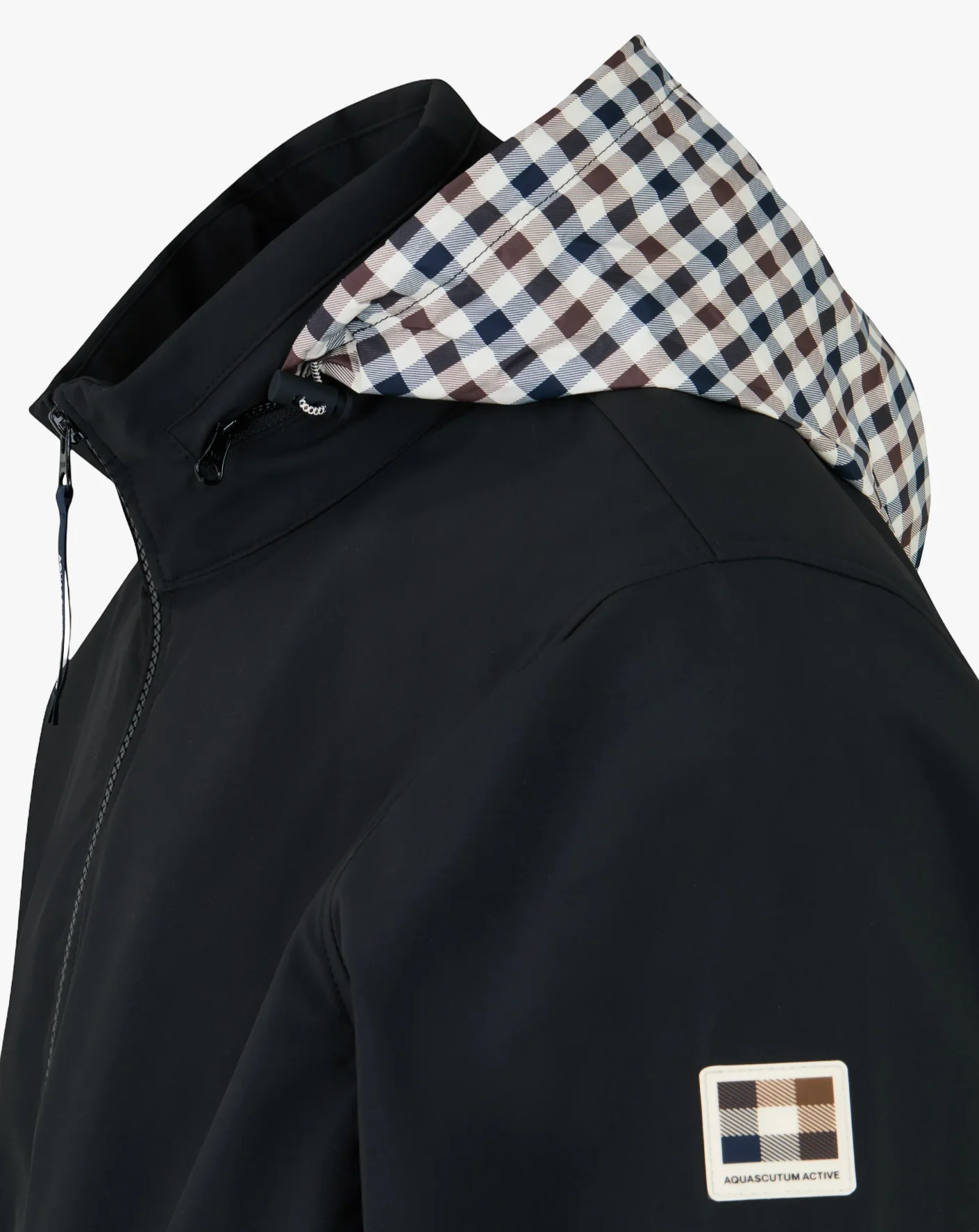 Aquascutum 2026 Soft Shell Mock Neck Jacket - Black - Image 2