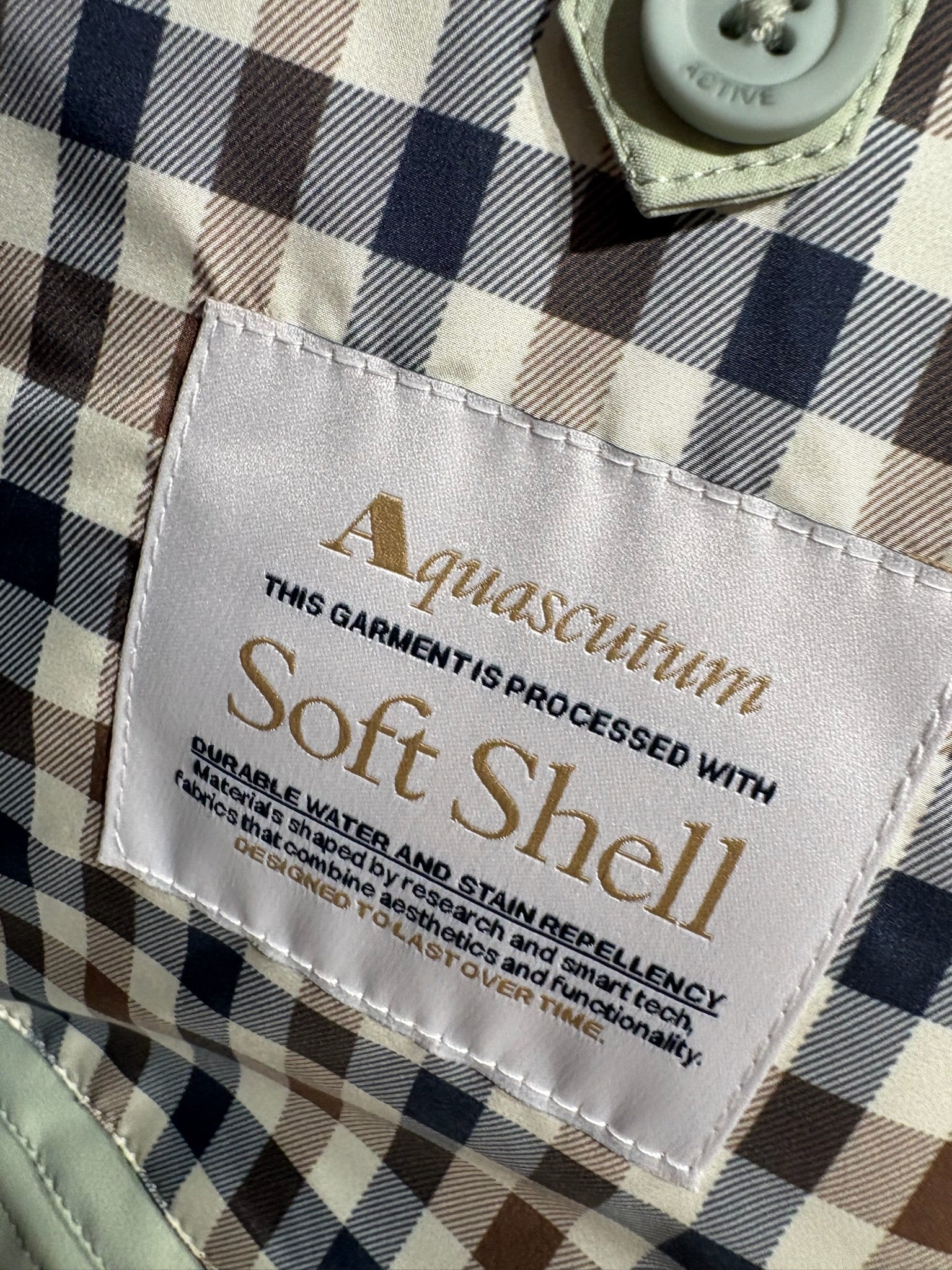 Aquascutum 2026 Soft Shell Mock Neck Jacket - Salvia - Image 4