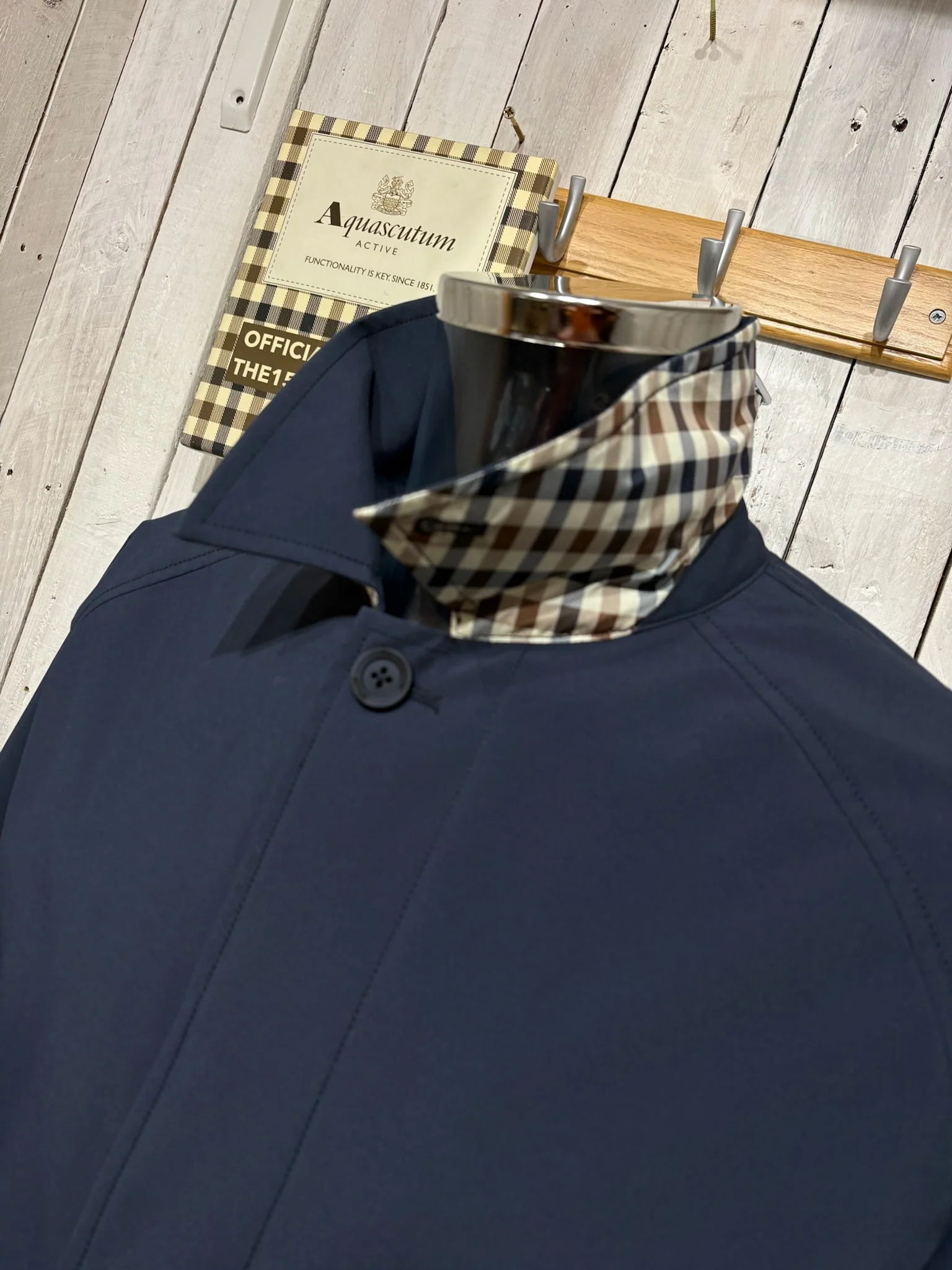 Aquascutum 2026 Soft Shell Trench - Navy - Image 3