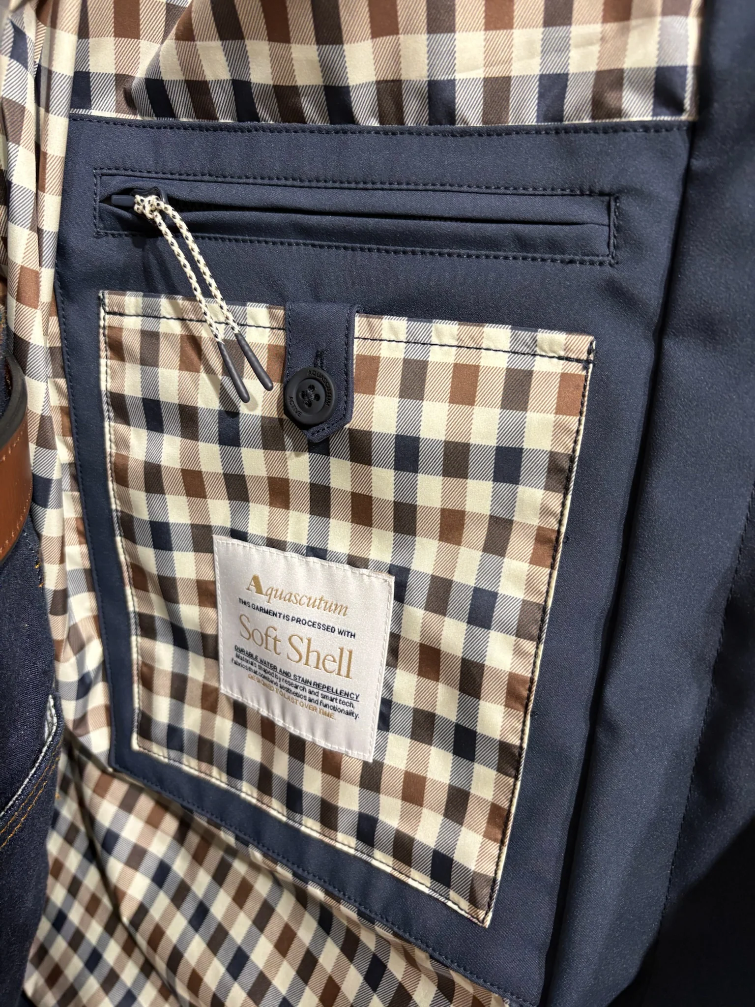 Aquascutum 2026 Soft Shell Trench - Navy - Image 4
