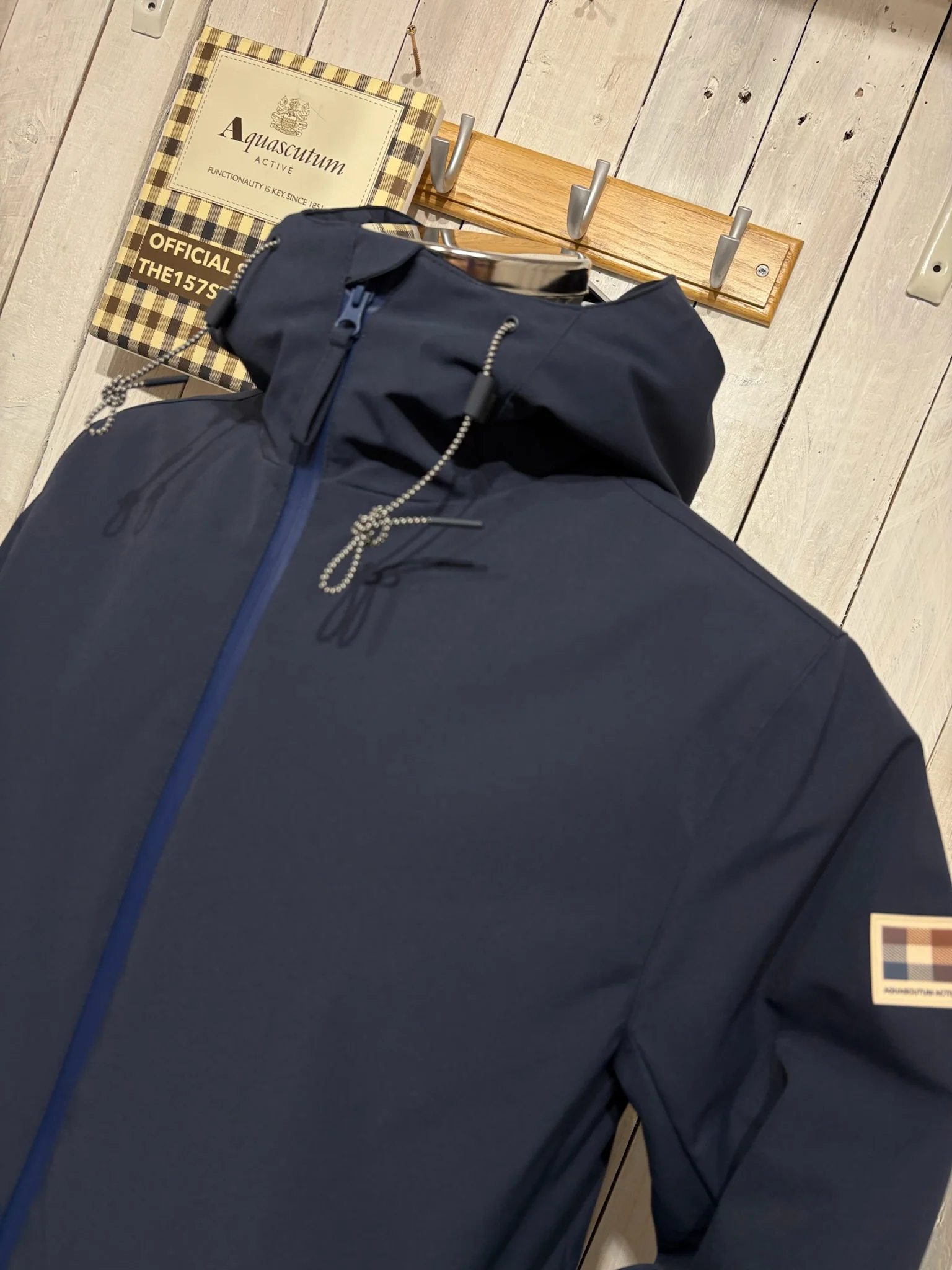 Aquascutum AW25 Primaloft Mid Parka - Navy (NEW BIGGER FIT) - Image 3