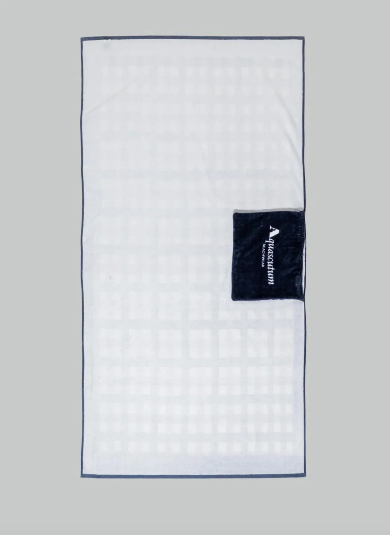 Aquascutum Beach Towel - Club Check (Packable) Limited Edition - Image 5