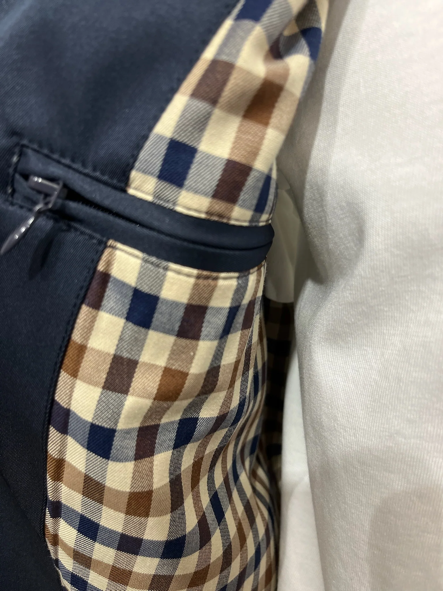 Aquascutum Iconic Caban Mac - Navy - Image 5