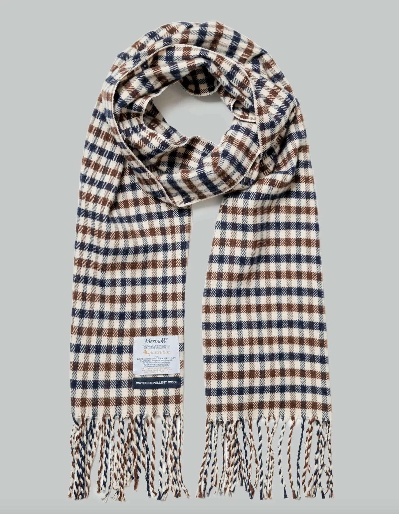 Aquascutum Merino Wool Scarf - BACK IN STOCK - Club Check - Image 8