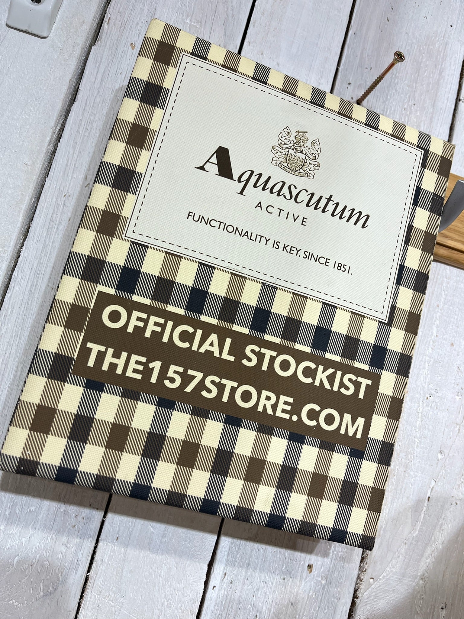 Aquascutum Reversible Terrace Jacket - NEW 2026 - Khaki/sand or Aqua Check - Image 5