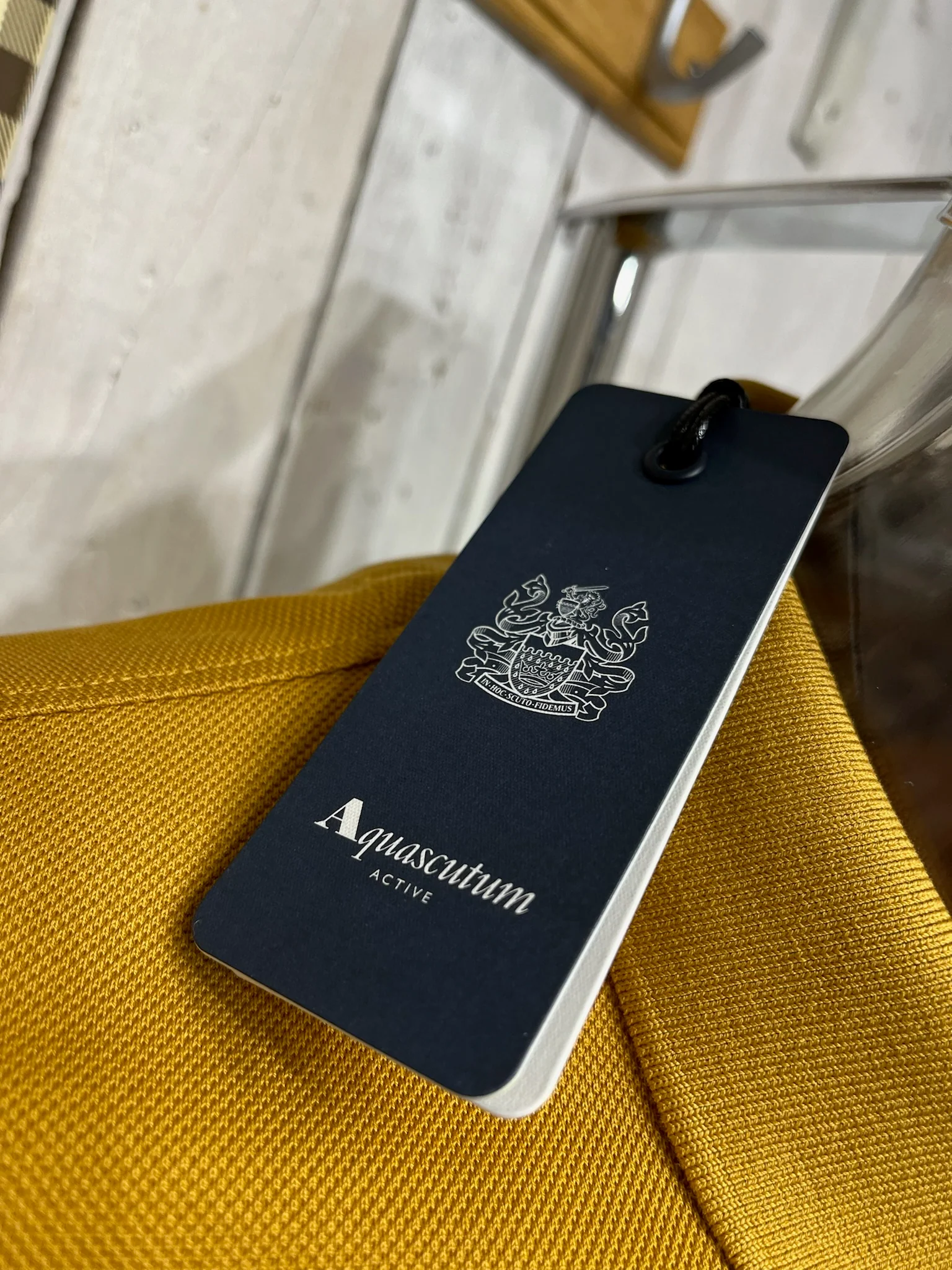 Aquascutum Vault - Active Patch Piquet Polo - Chai Tea - Image 3