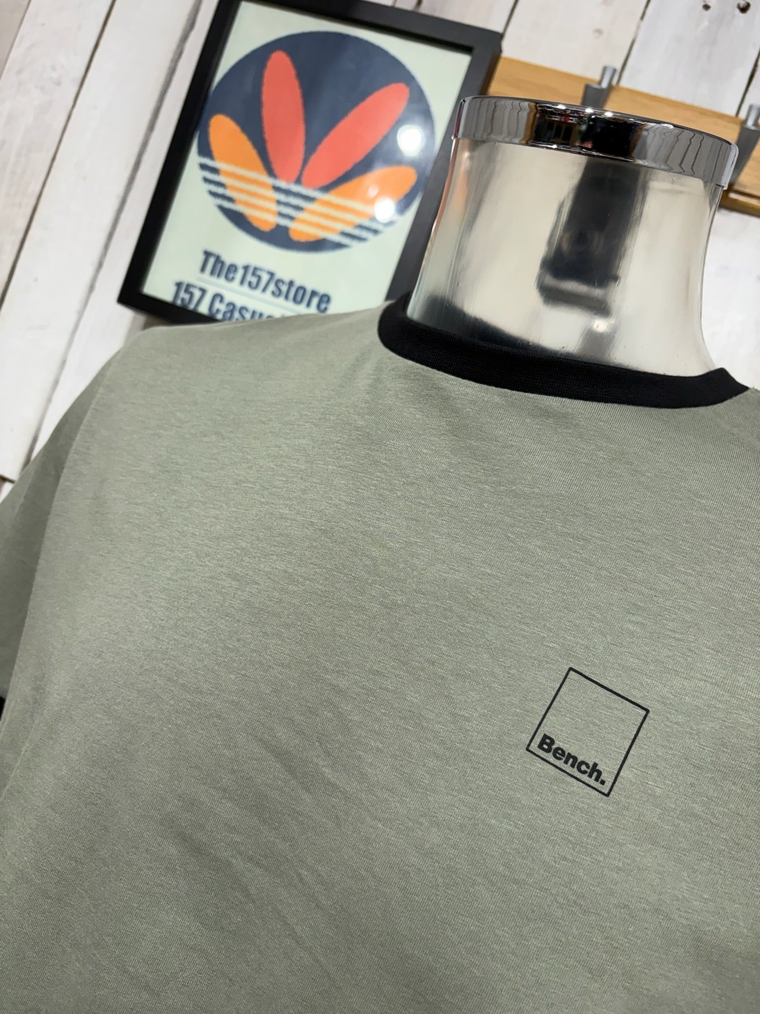 Bench Ringer Tee - Sage / Black - Image 2
