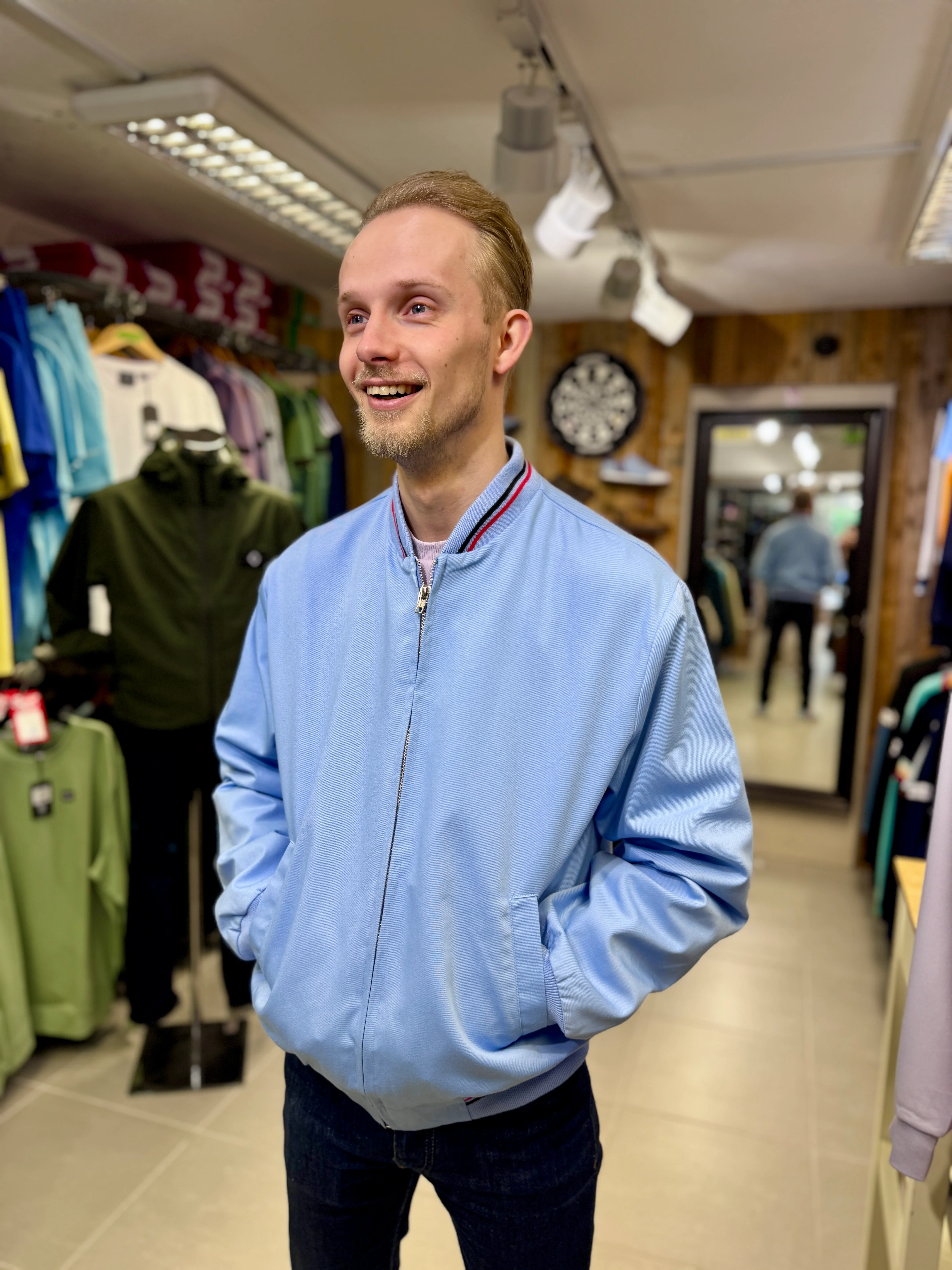 British Classic Monkey (Bomber) Jacket by Relco - Sky