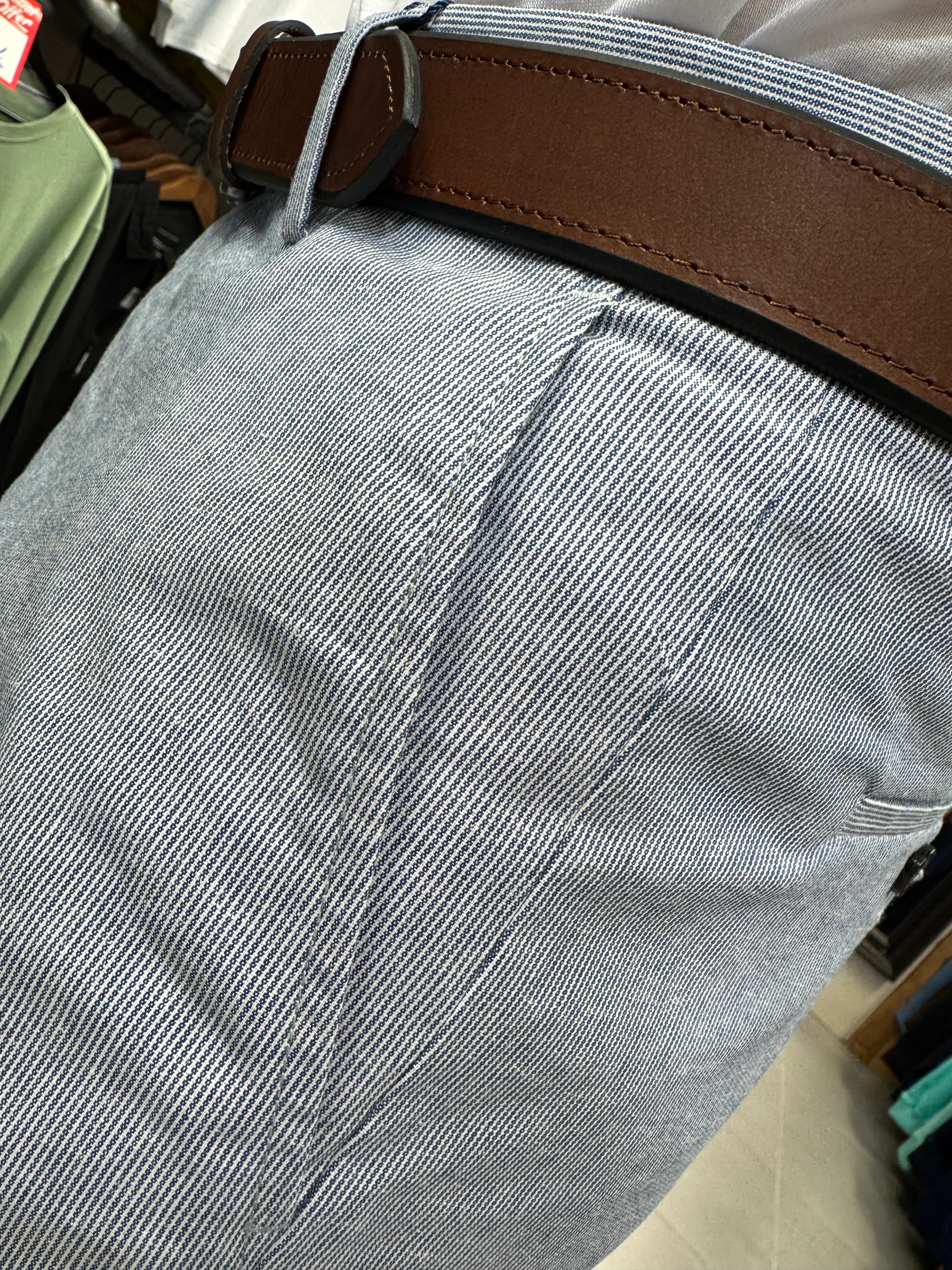 Cavani Fredrik ticking Shorts - Blue - Image 2