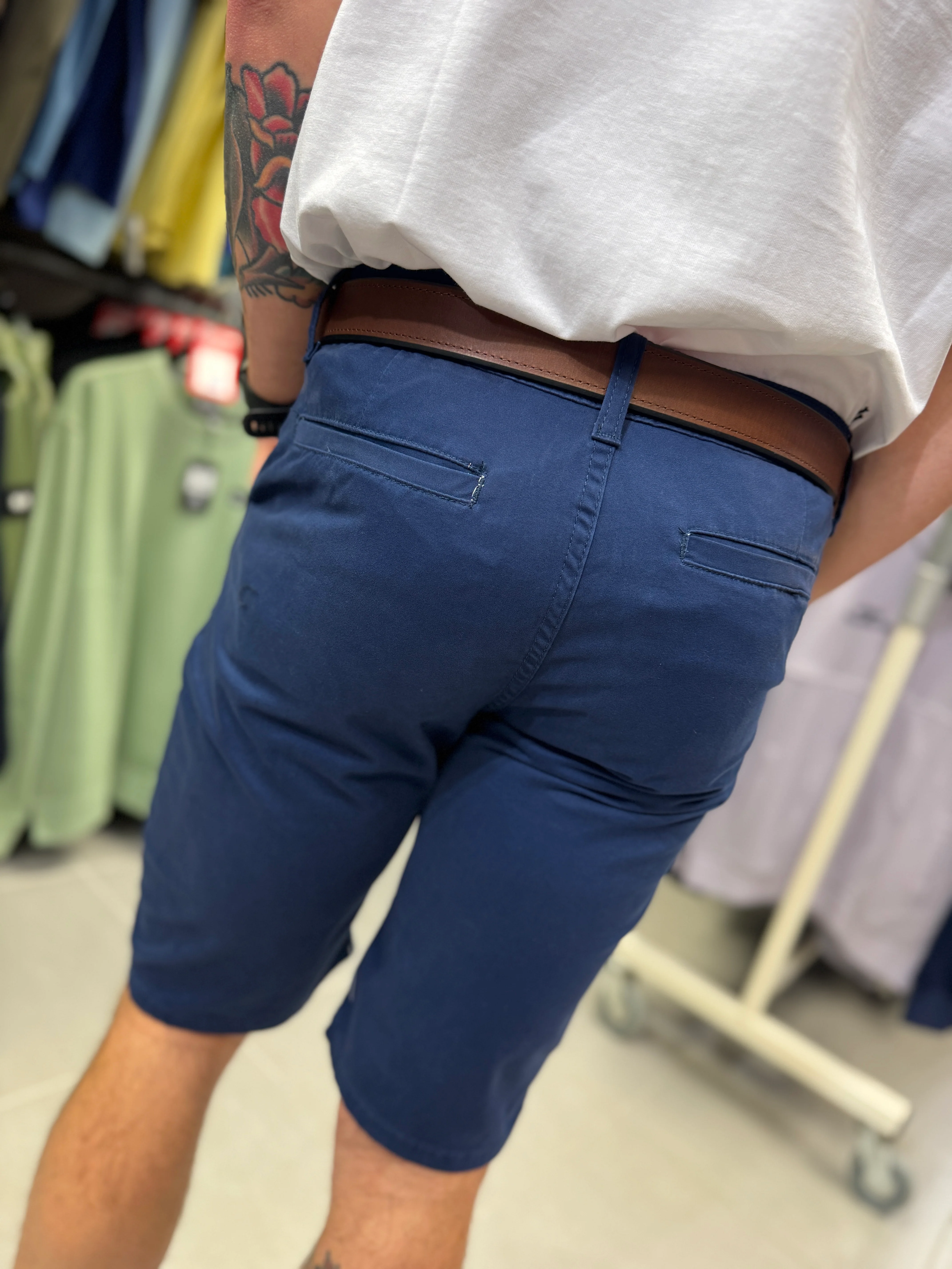 Charles Norton Chino Shorts - French Navy - Image 2