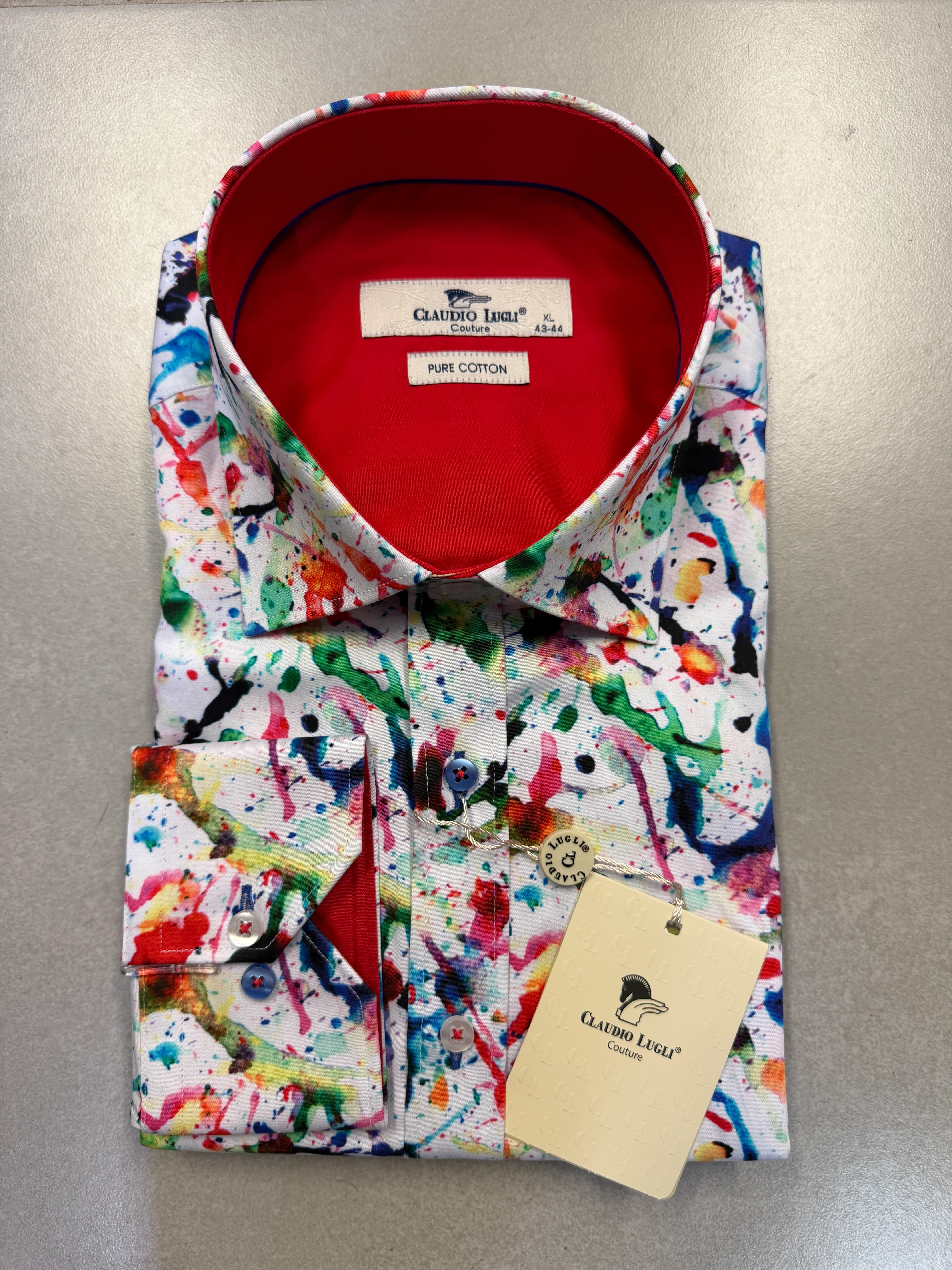 Claudio Lugli Paintworks Shirt - White 8042 - Image 2
