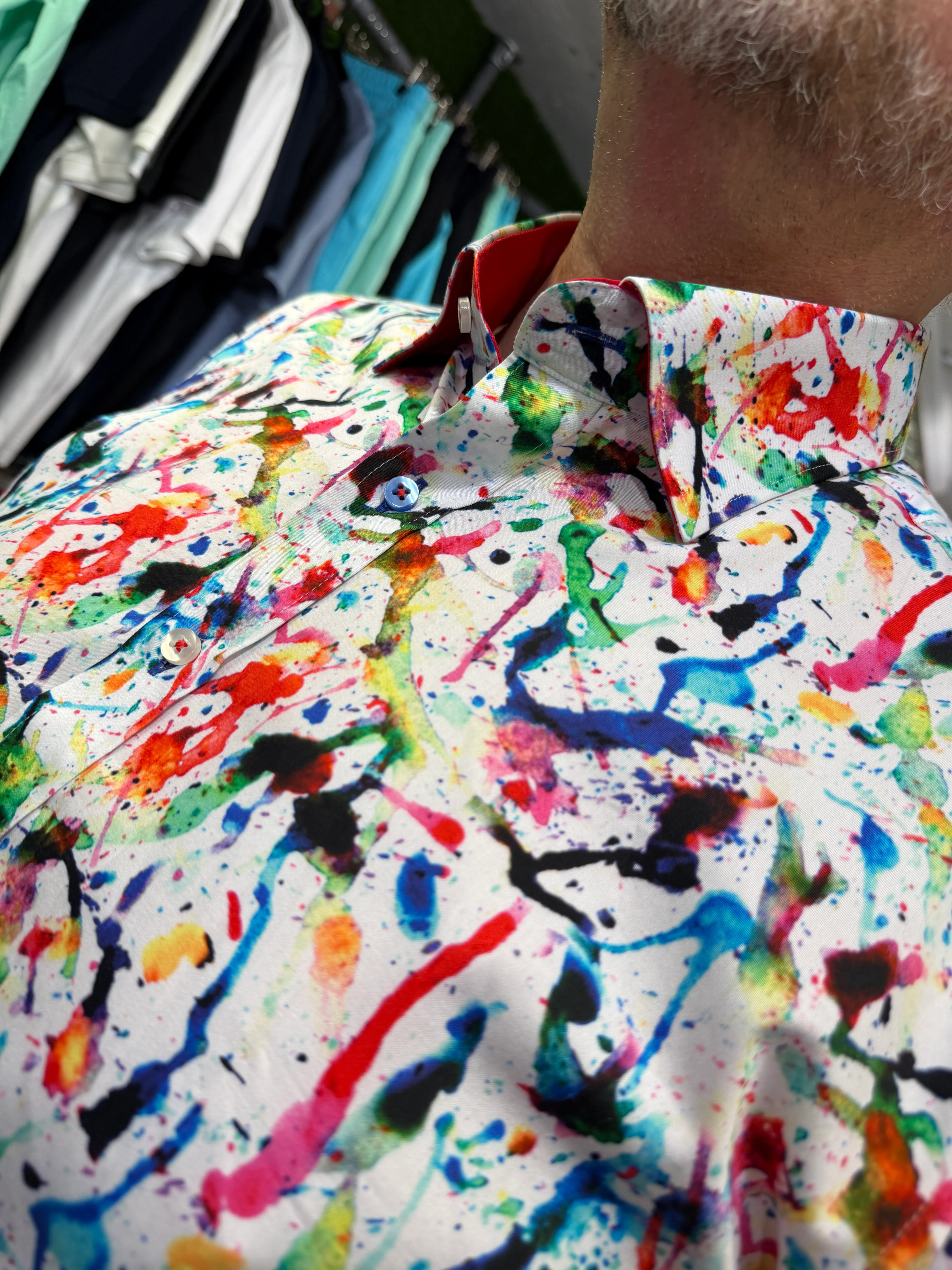 Claudio Lugli Paintworks Shirt - White 8042 - Image 3
