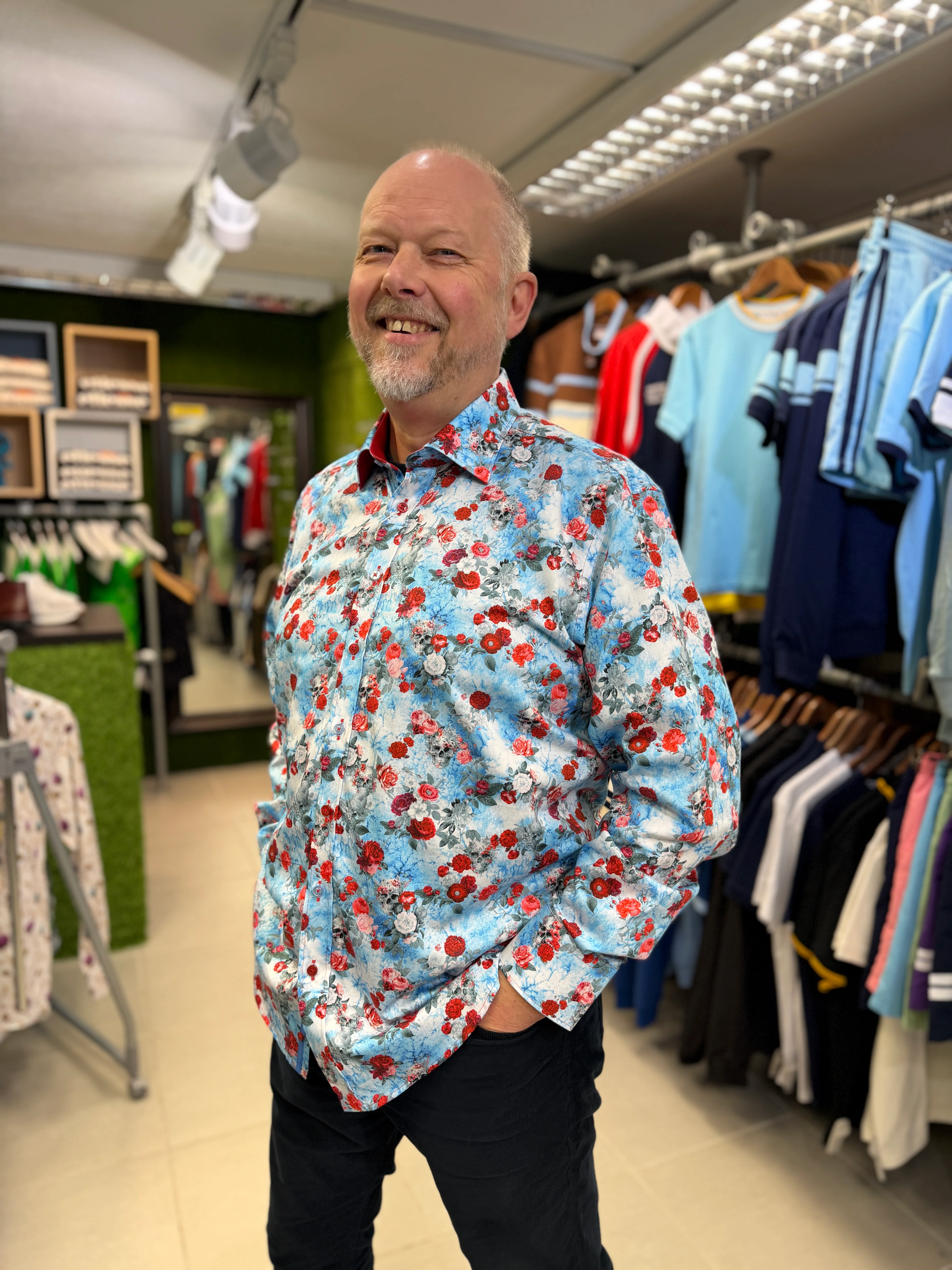 Claudio Lugli Rosarium Mori Shirt - Blue 8070 - LIMITED EDITION