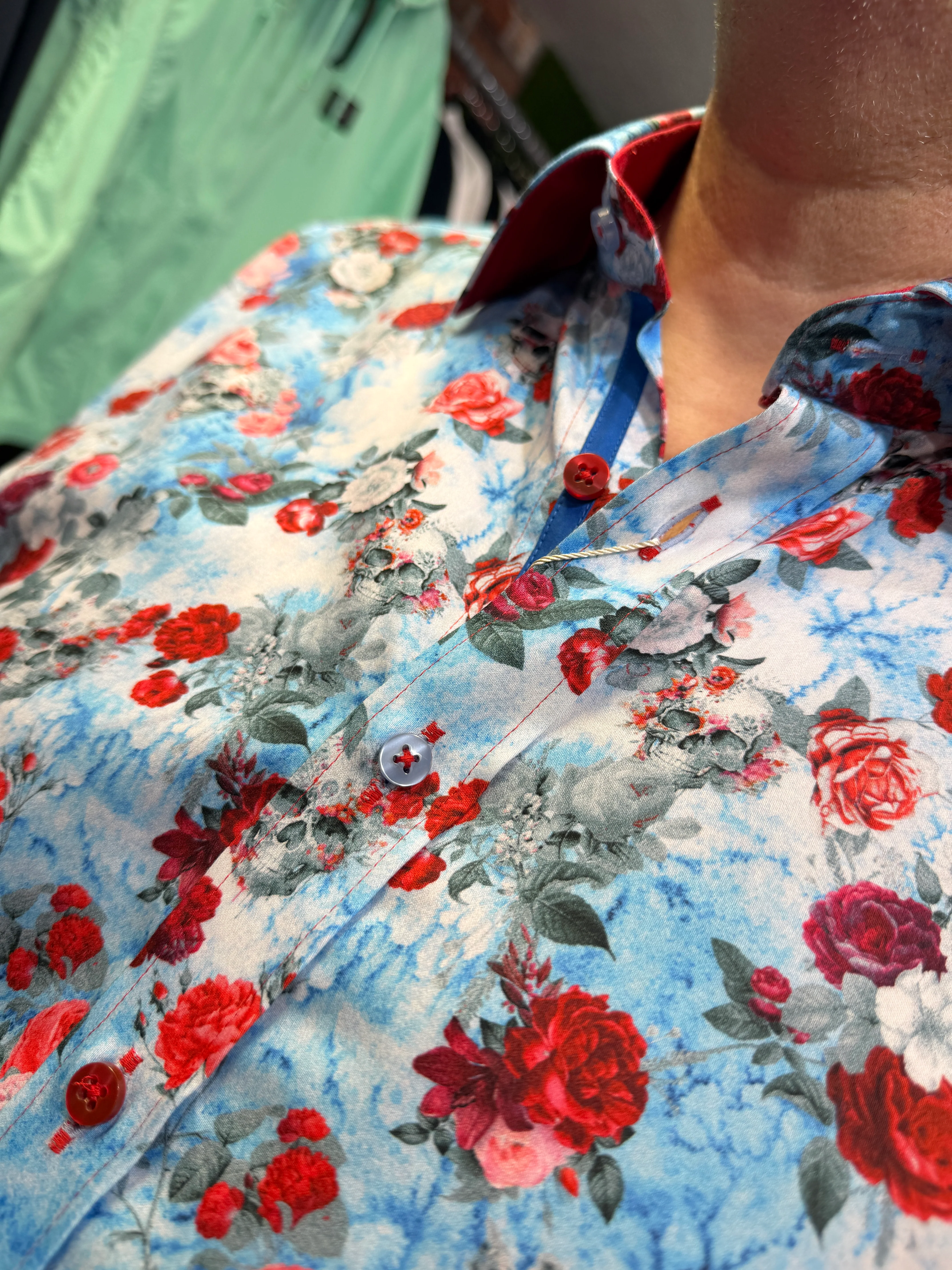 Claudio Lugli Rosarium Mori Shirt - Blue 8070 - LIMITED EDITION - Image 3