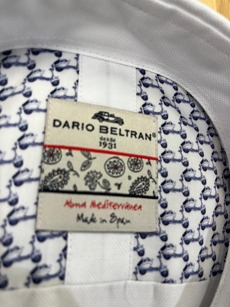 Dario Beltran Ribas Fine Honeycomb Shirt - White - Image 3