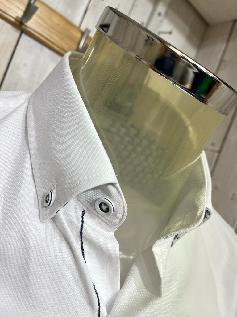 Dario Beltran Ribas Fine Honeycomb Shirt - White - Image 4