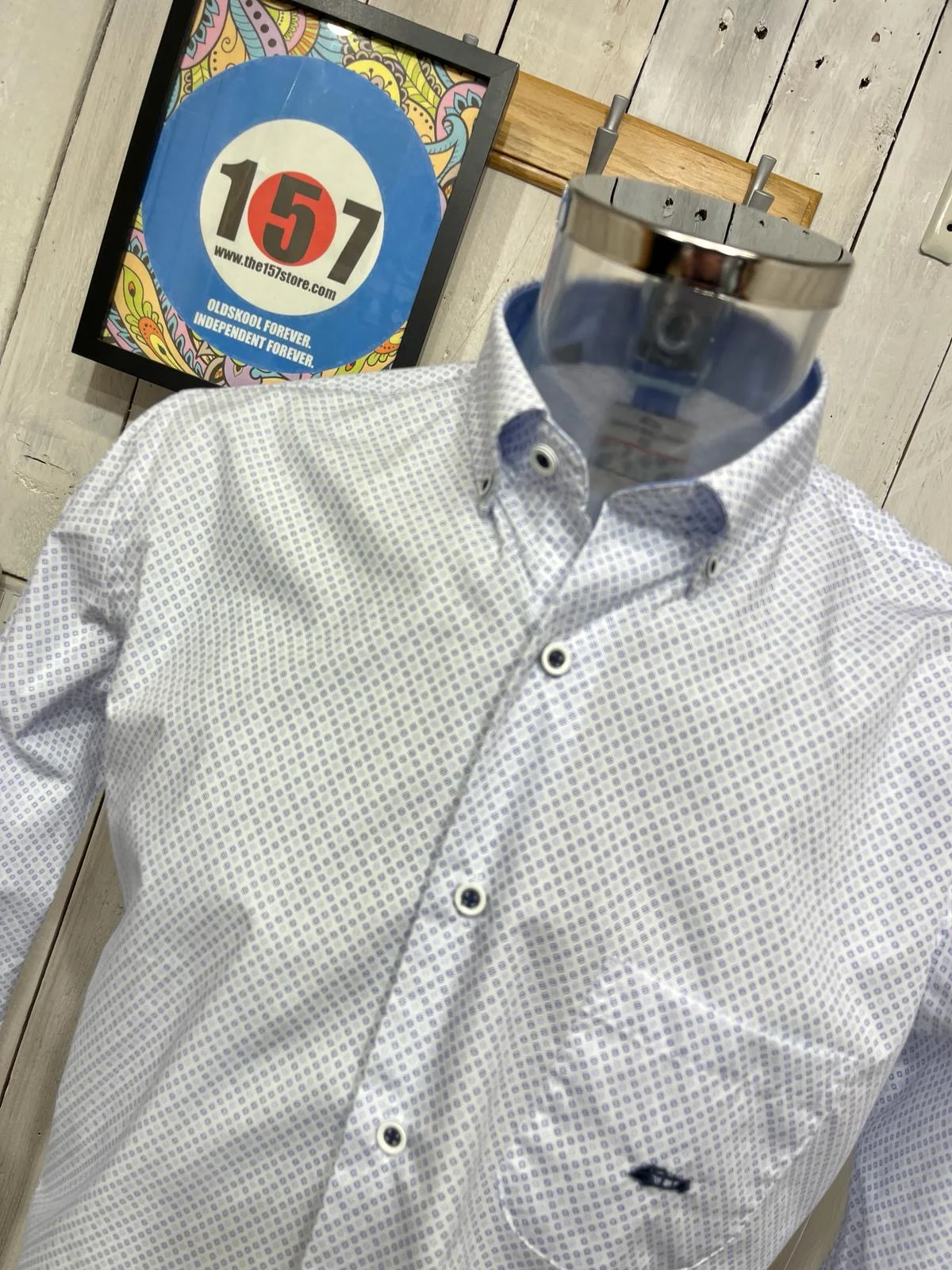 Dario Beltran Zaidin Diamond Shirt - White - Image 4
