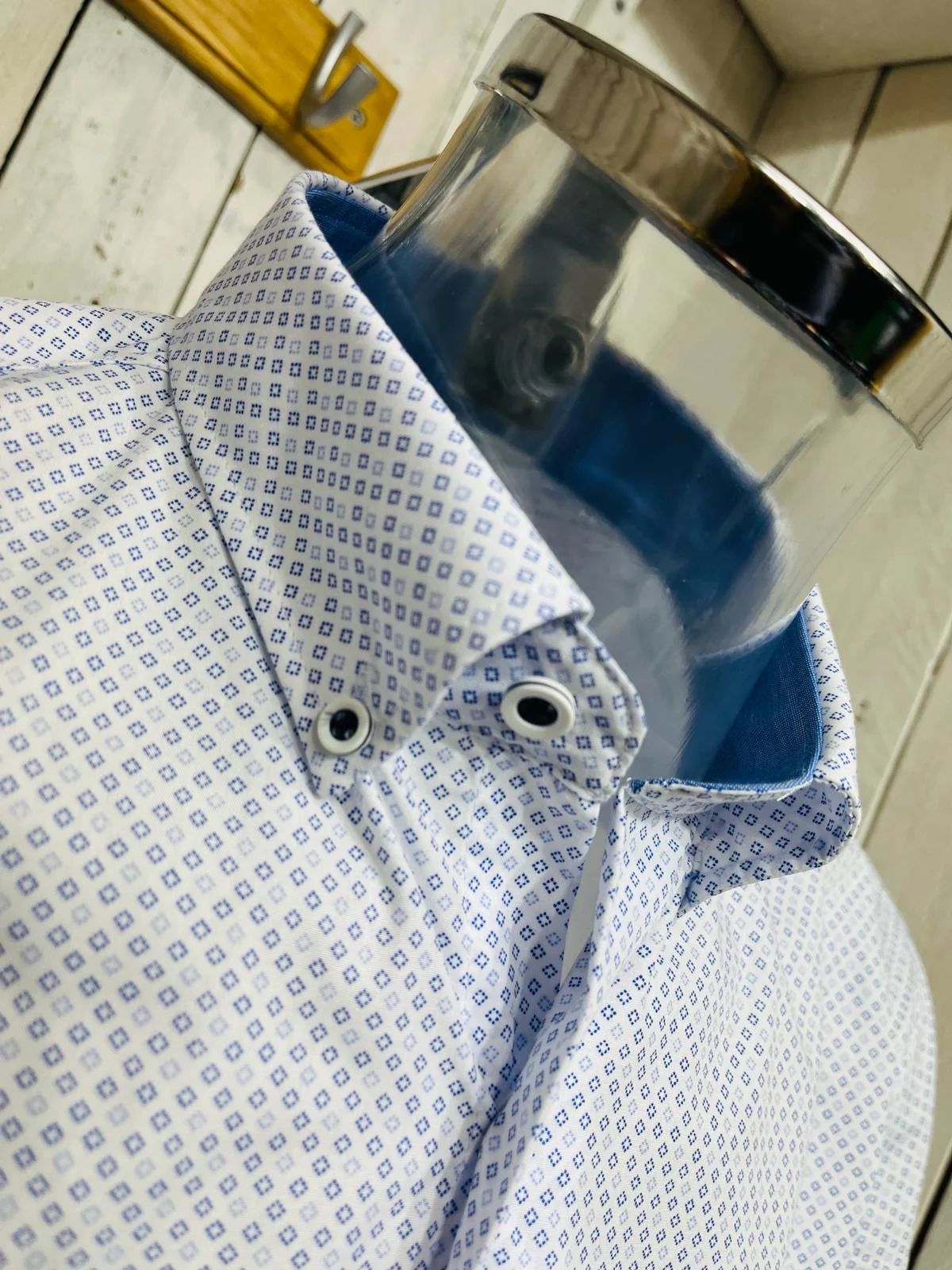 Dario Beltran Zaidin Diamond Shirt - White - Image 5