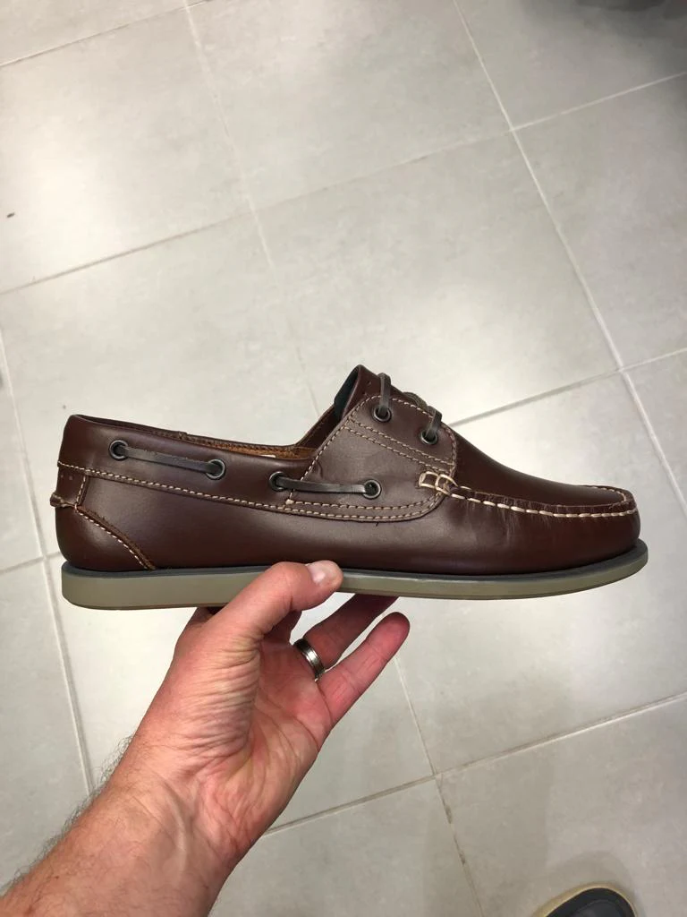 DEK Leather Boat Shoes - Brown - Image 4