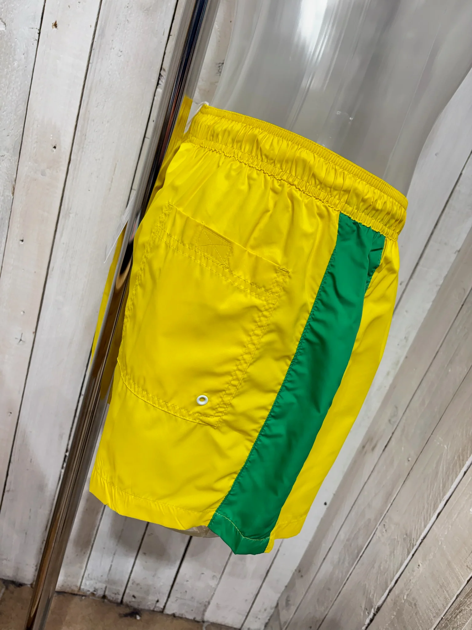 Eastside Charles Brazil Swim Shorts - Yellow / Green - Image 2