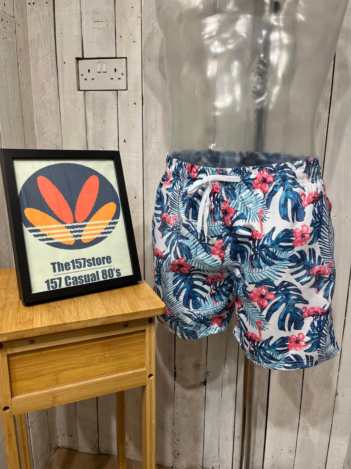 Eastside Max Swim Shorts - White / Flamingo