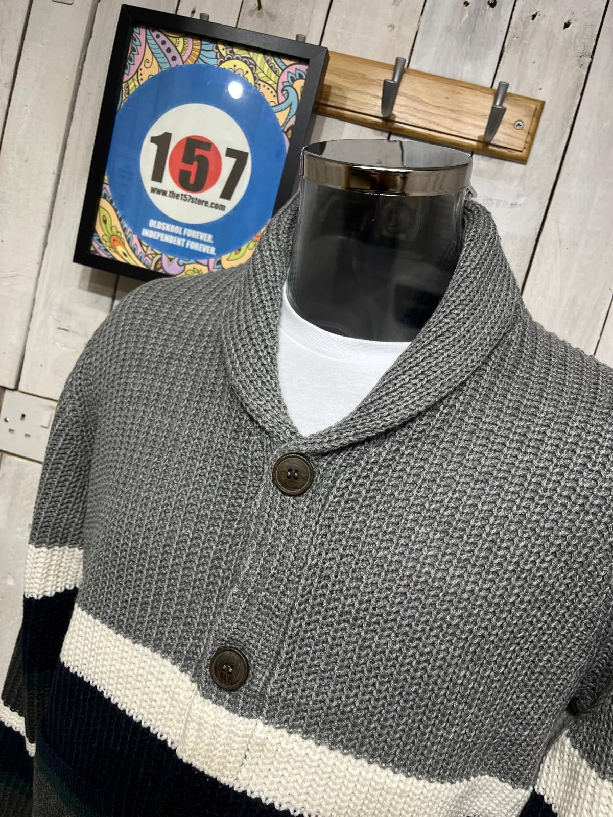 Eastside Ritchie Cardigan - Grey Shawl - Image 2