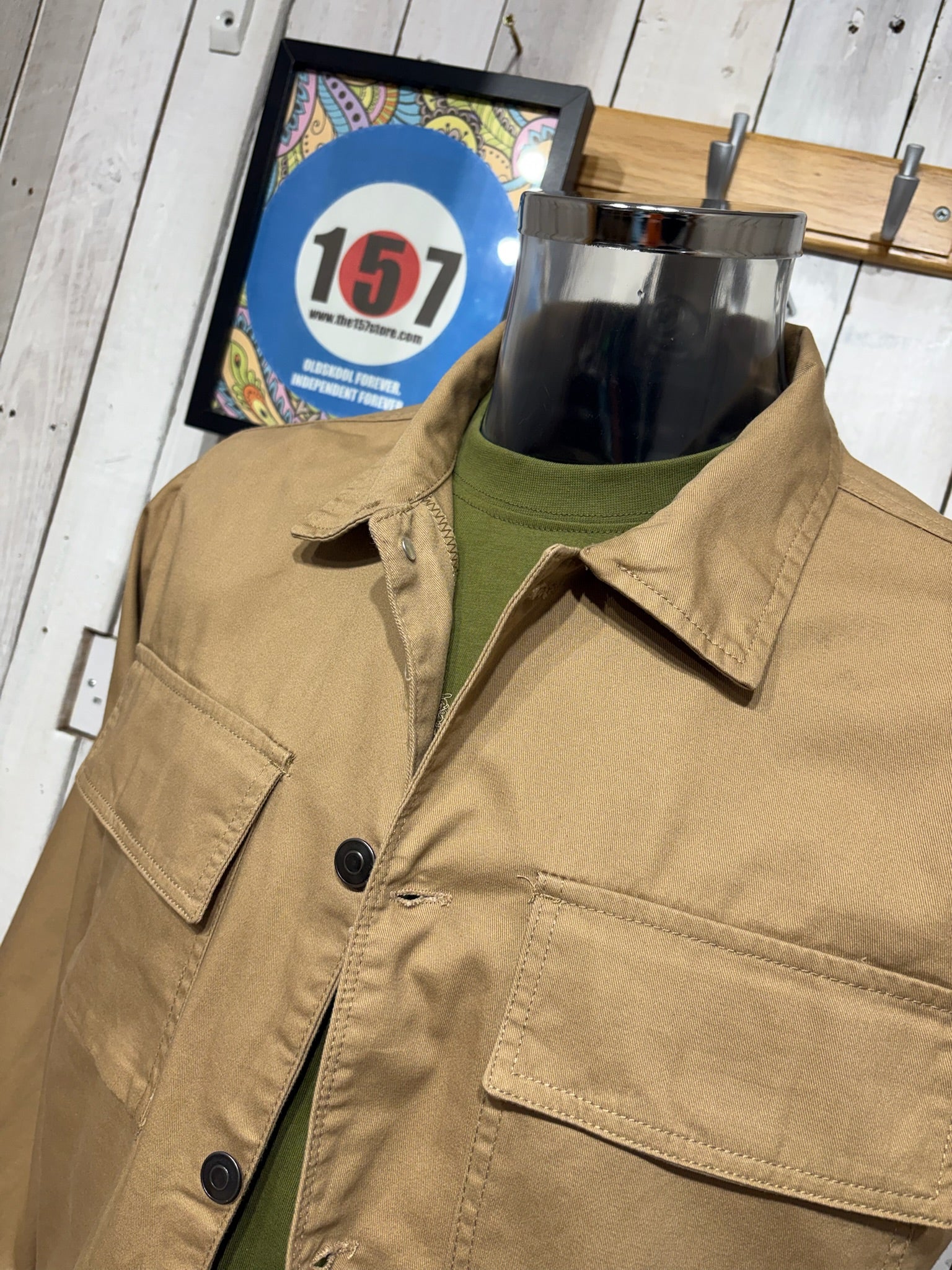 Eastside Urban Workwear Overshirt - Sand - Image 2