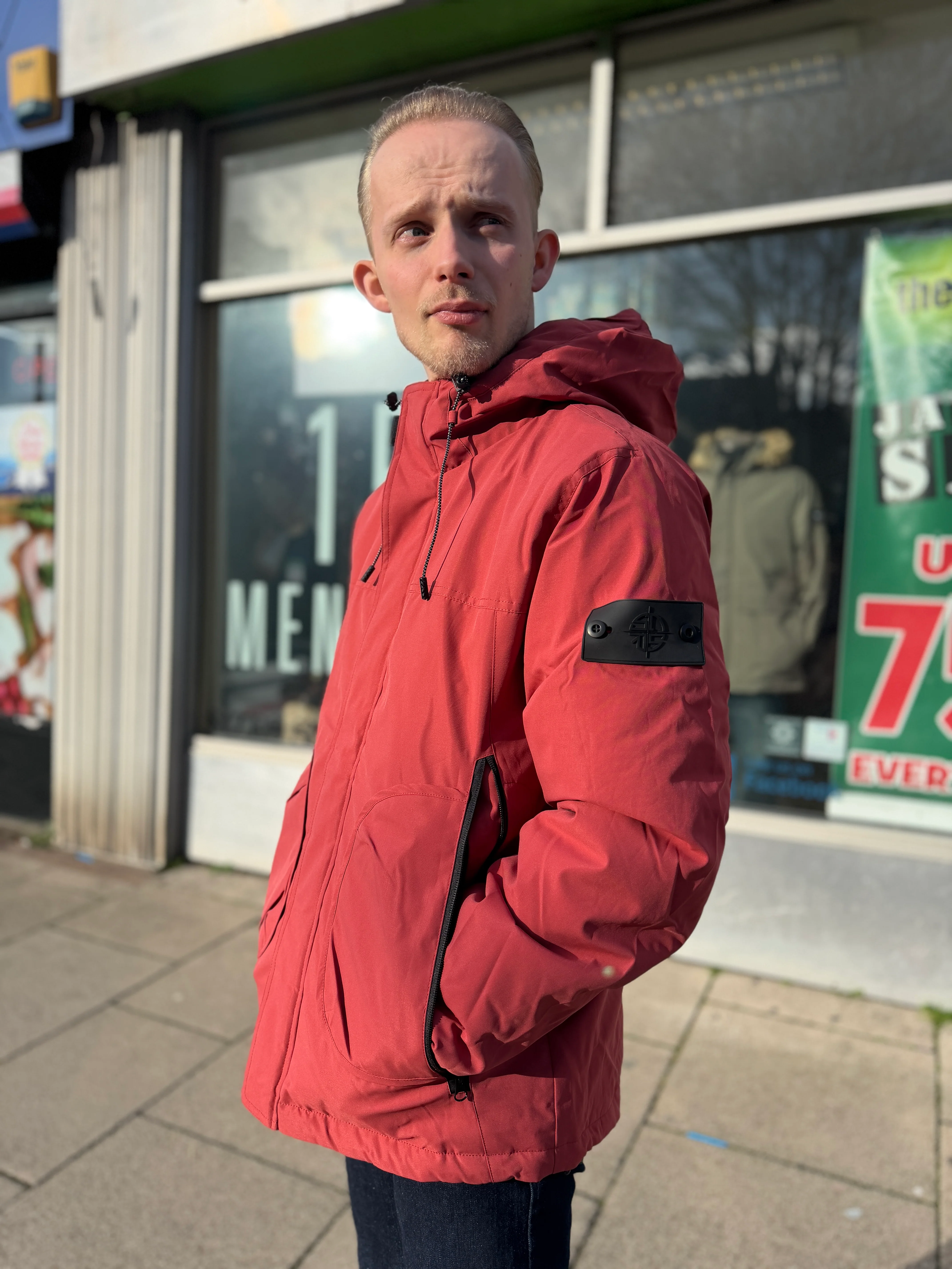 Eastside Wedge Terrace Jacket - Rust (Removable Sleeve Badge) - Image 2