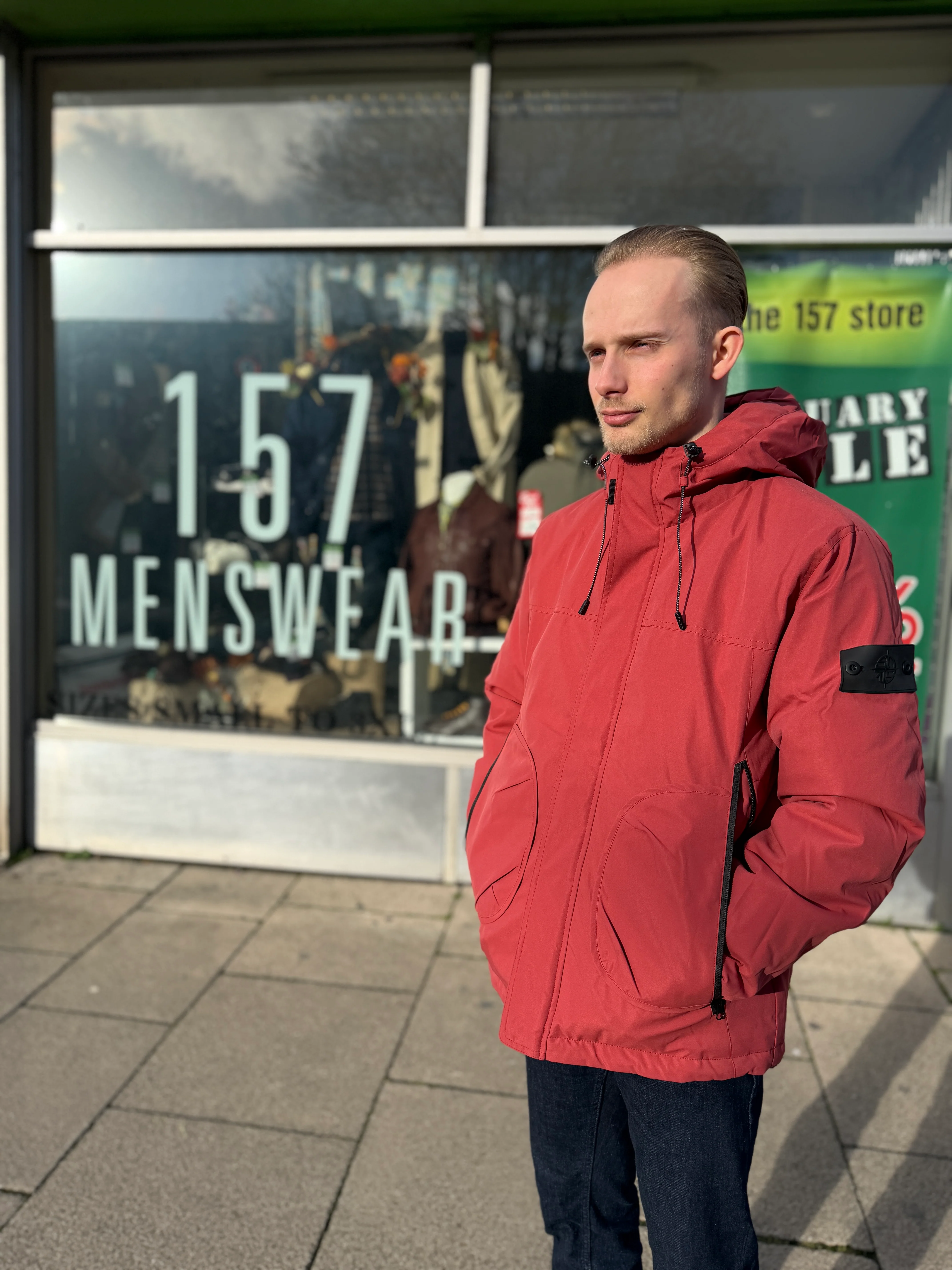 Eastside Wedge Terrace Jacket - Rust (Removable Sleeve Badge) - Image 3