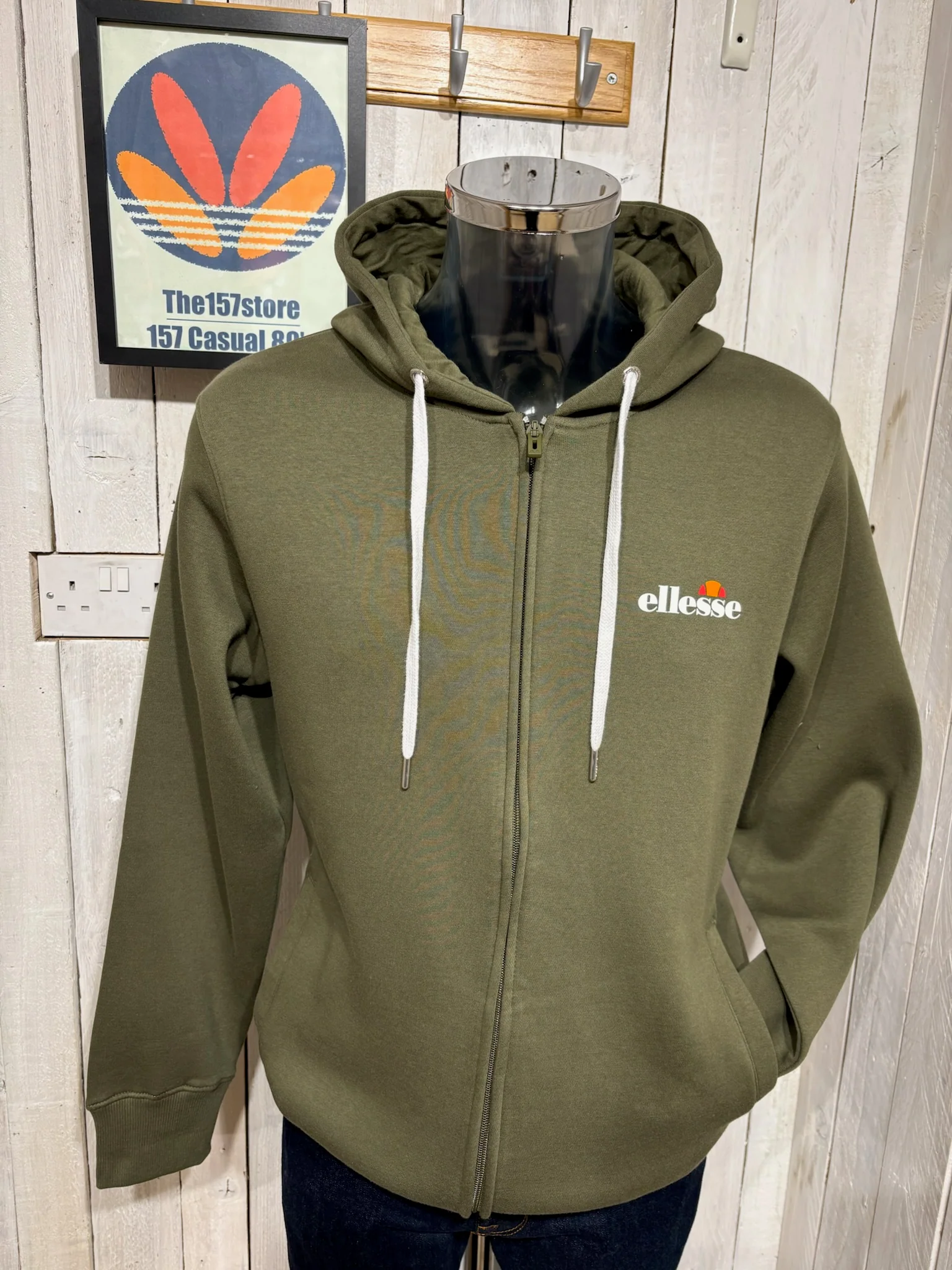 Ellesse Full Zip Hoodie - Khaki