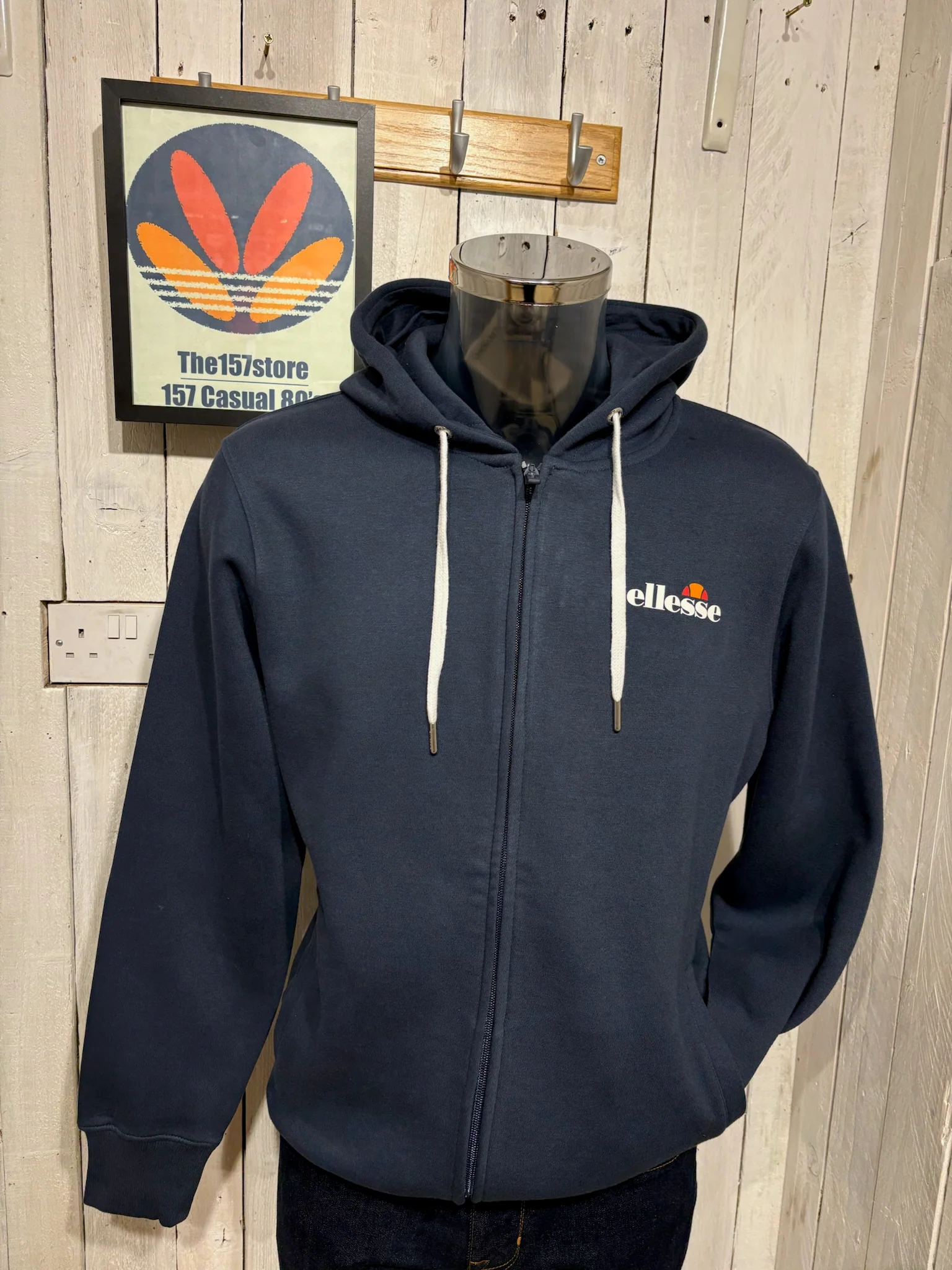 Ellesse Full Zip Hoodie - Navy