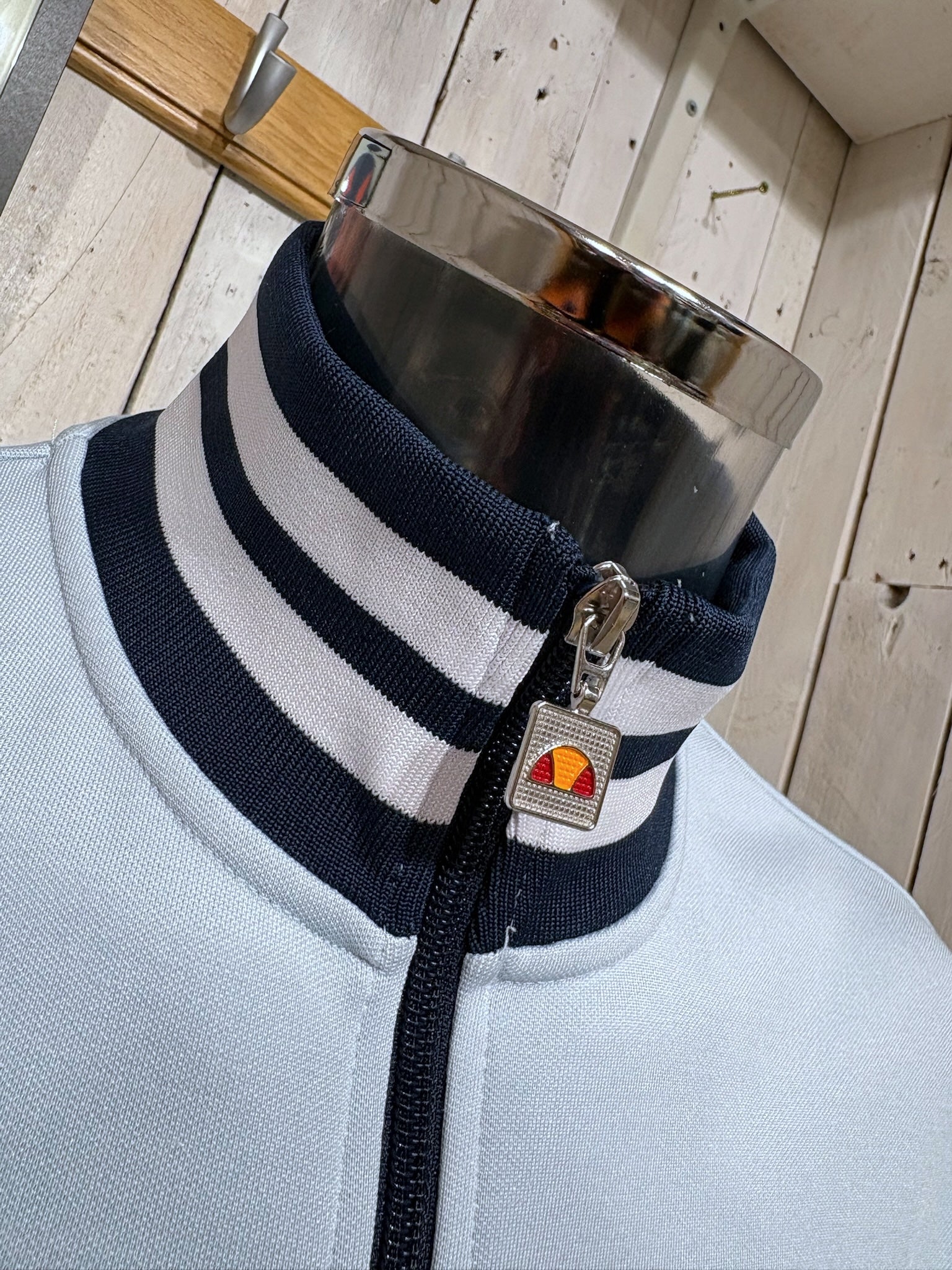 Ellesse Milan Track Top - Light Blue / Navy - Image 3