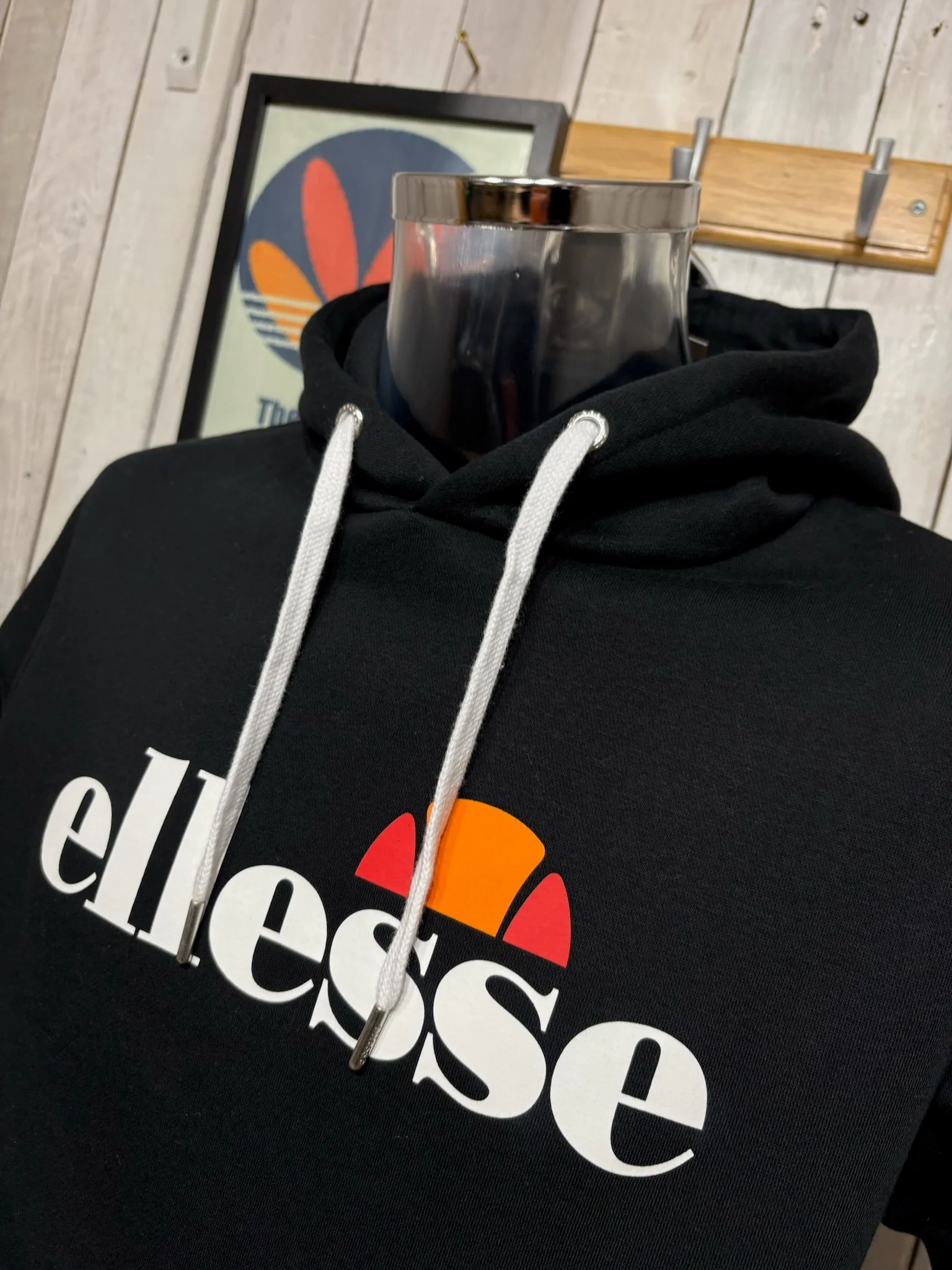Ellesse Over Head Track Hoodie - Black - Image 2