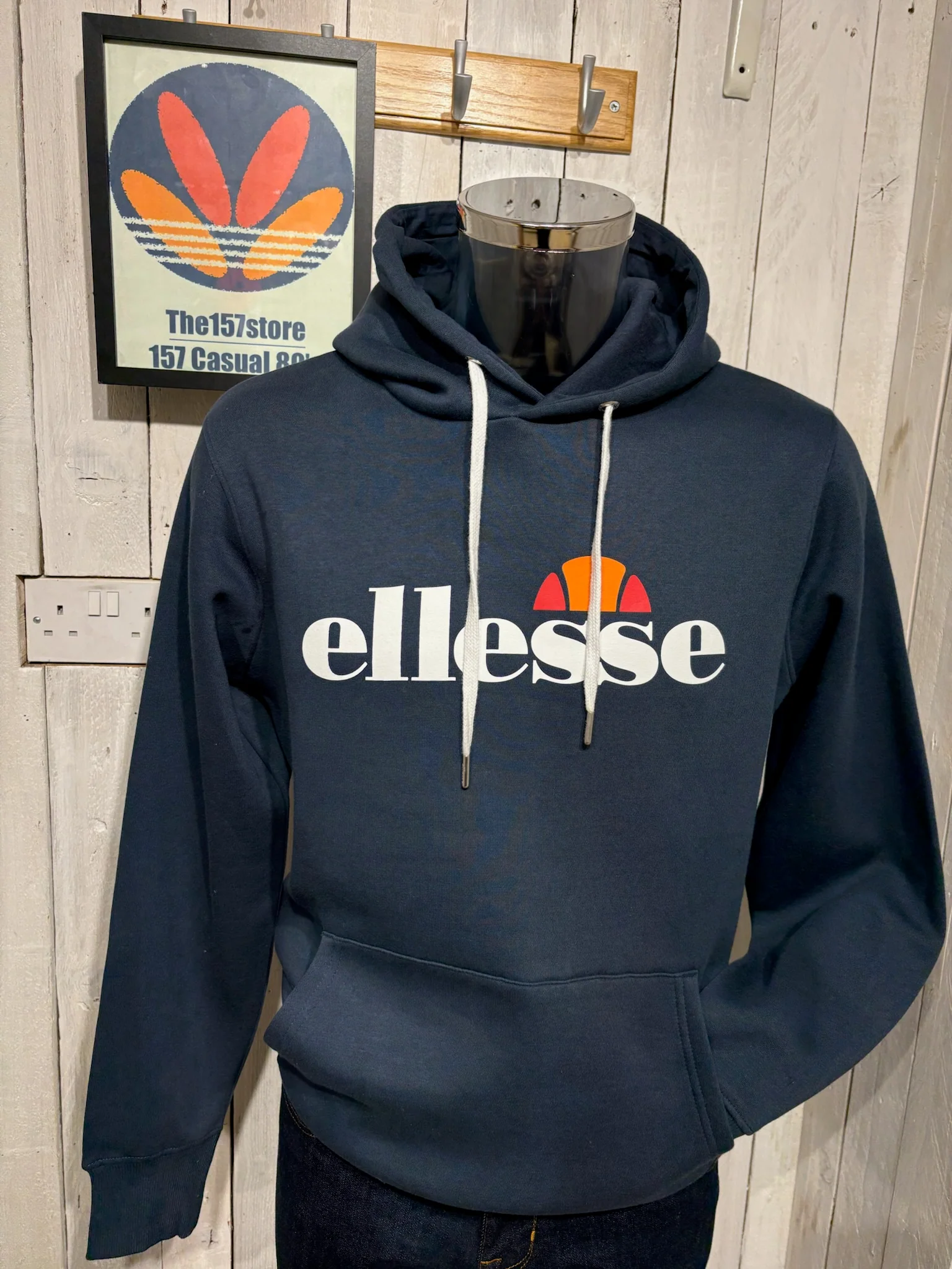 Ellesse Over Head Track Hoodie - Navy