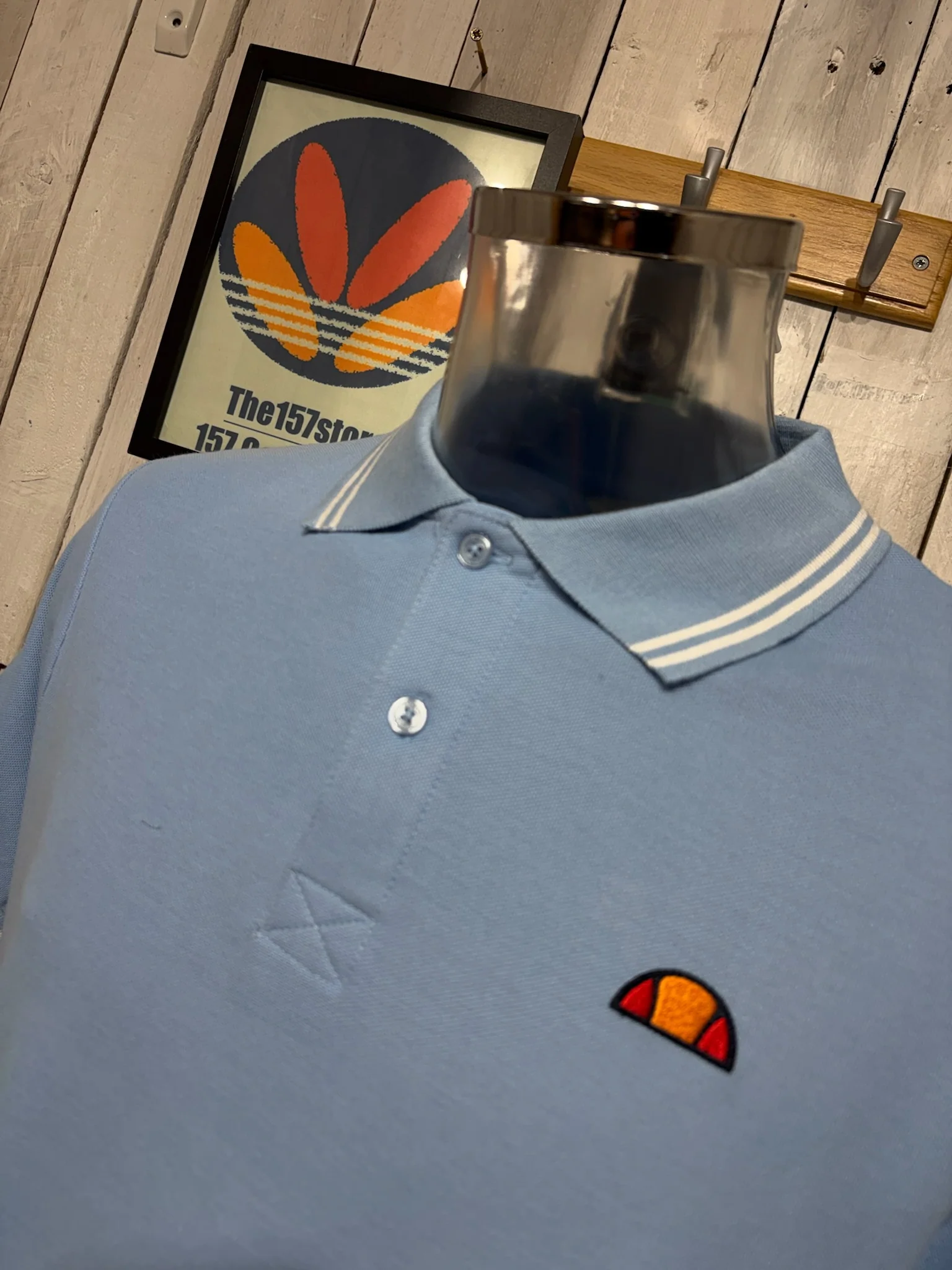 Ellesse Tipped Polo - Light Blue - Image 2