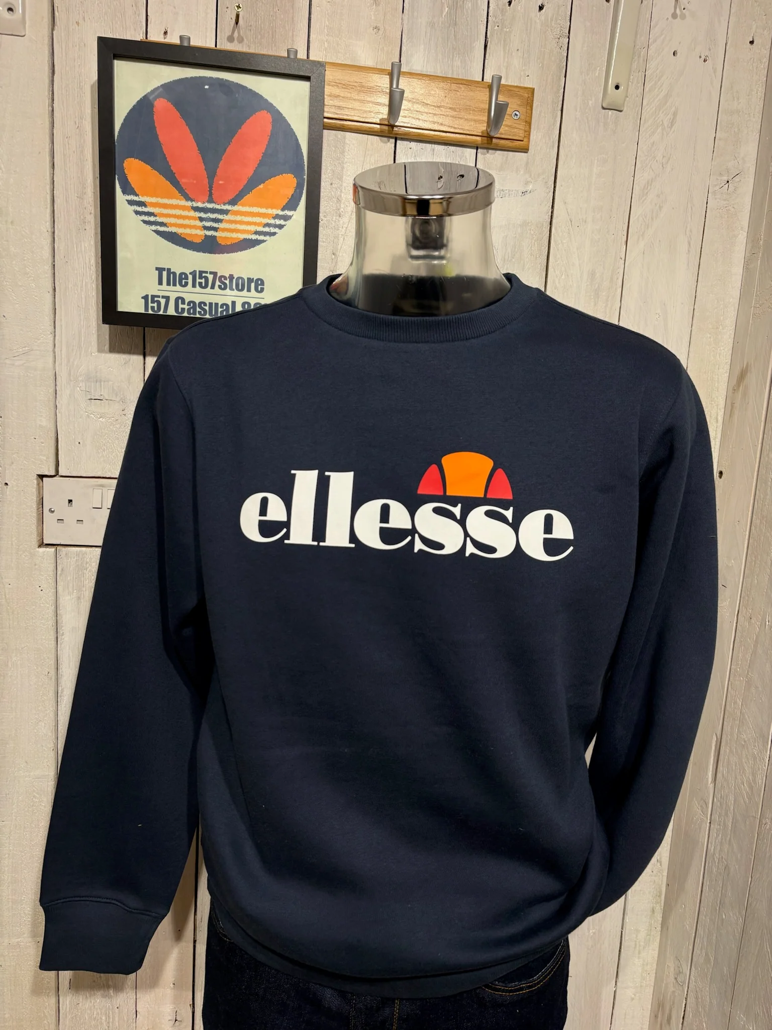 Ellesse Track Logo Sweat - Navy
