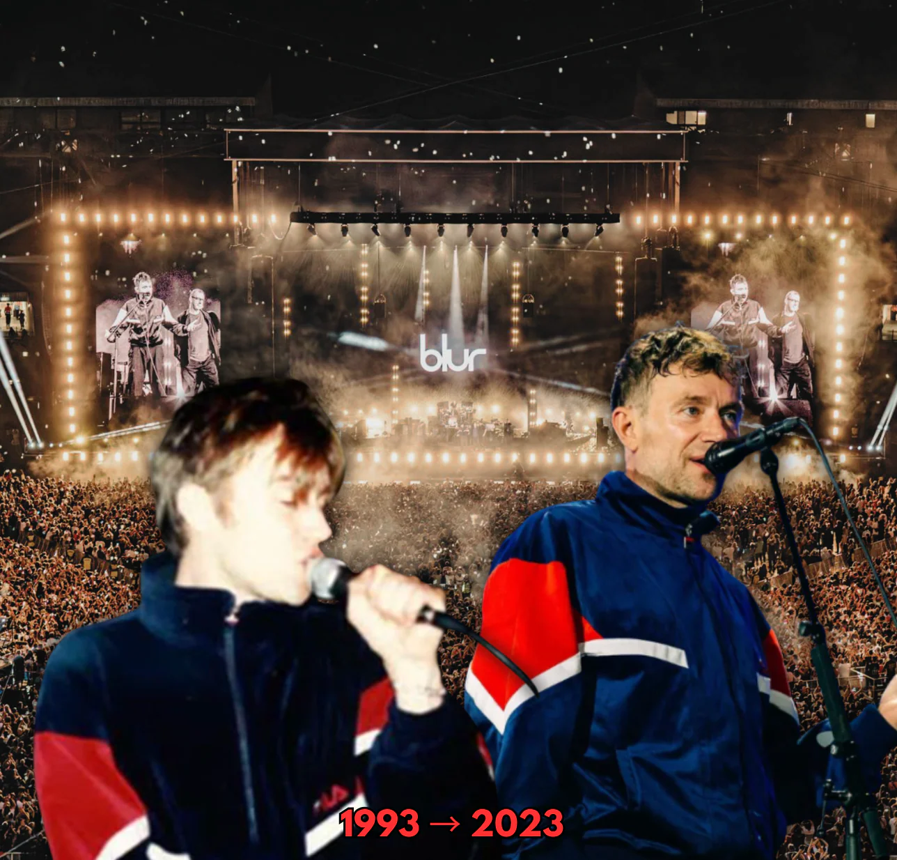 Fila Archive Re-Issue Albarn Track Top - Navy (Blur Wembley) - Image 3