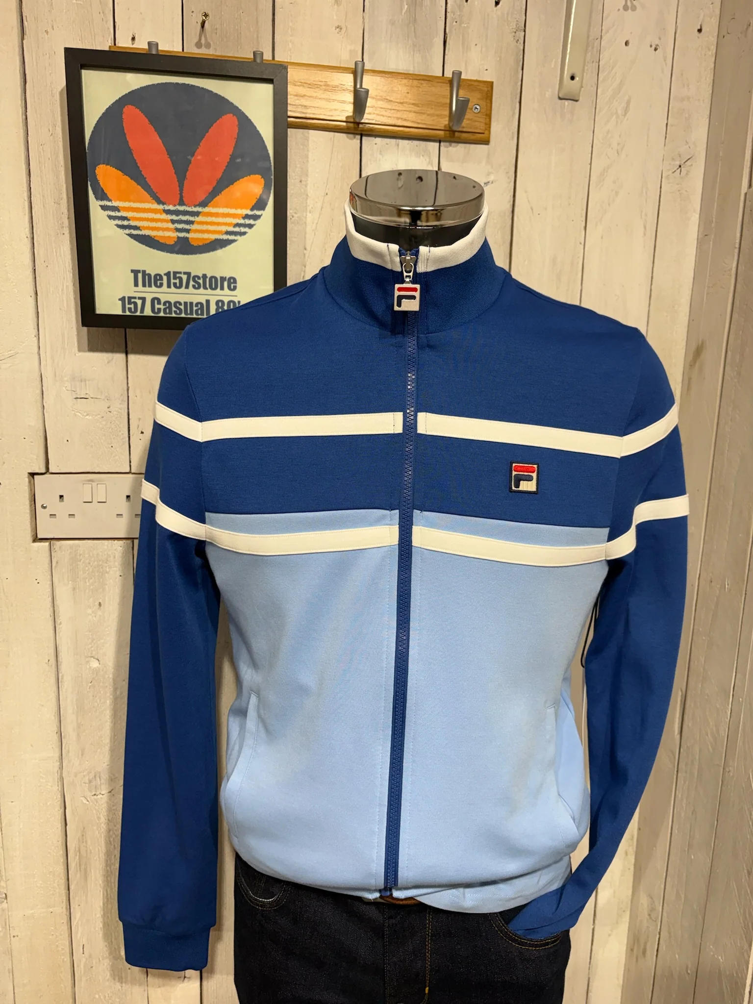 Fila Vintage Giovanni Track Top - Frozen Fjords / Limoges / White