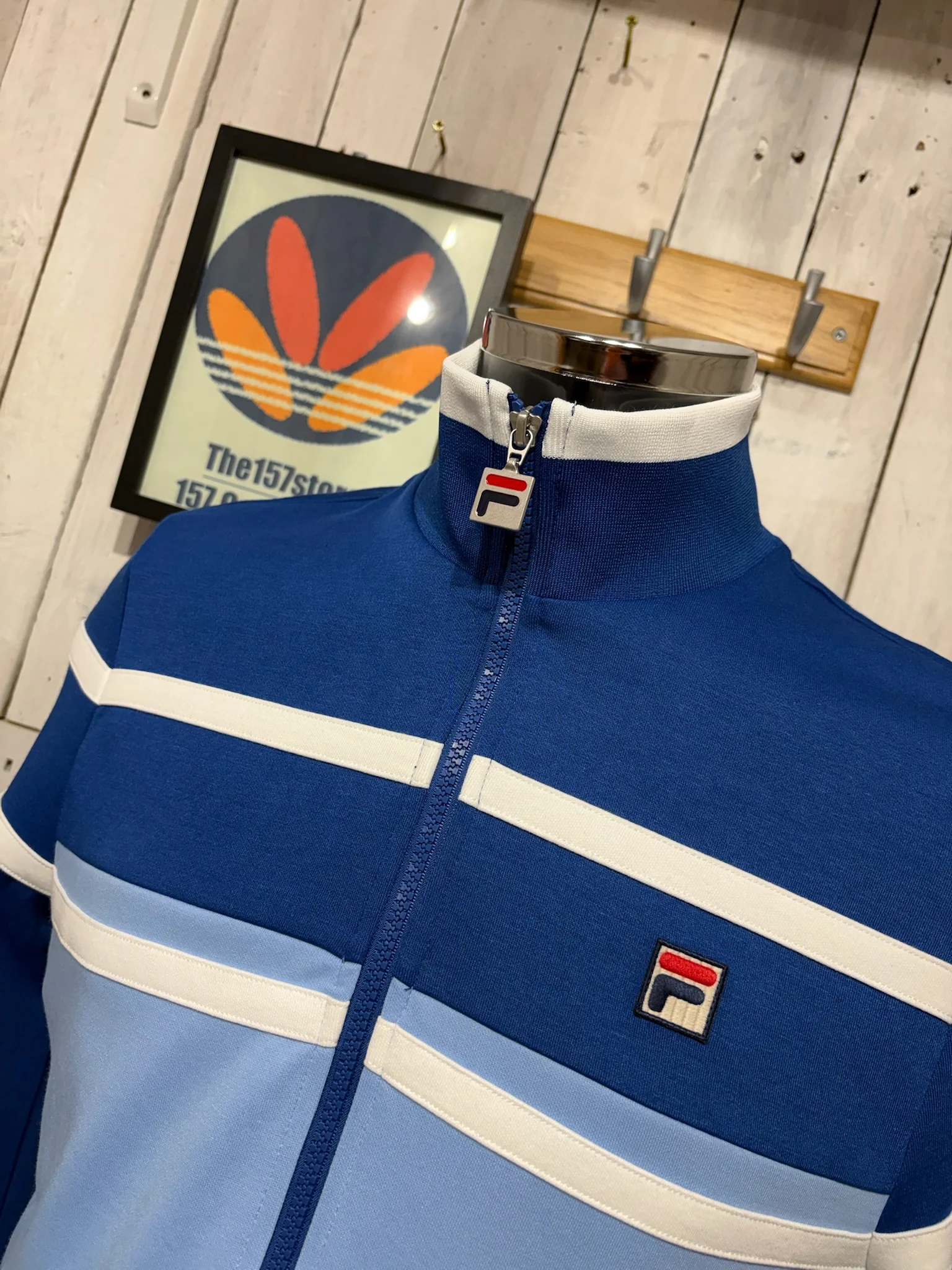 Fila Vintage Giovanni Track Top - Frozen Fjords / Limoges / White - Image 3