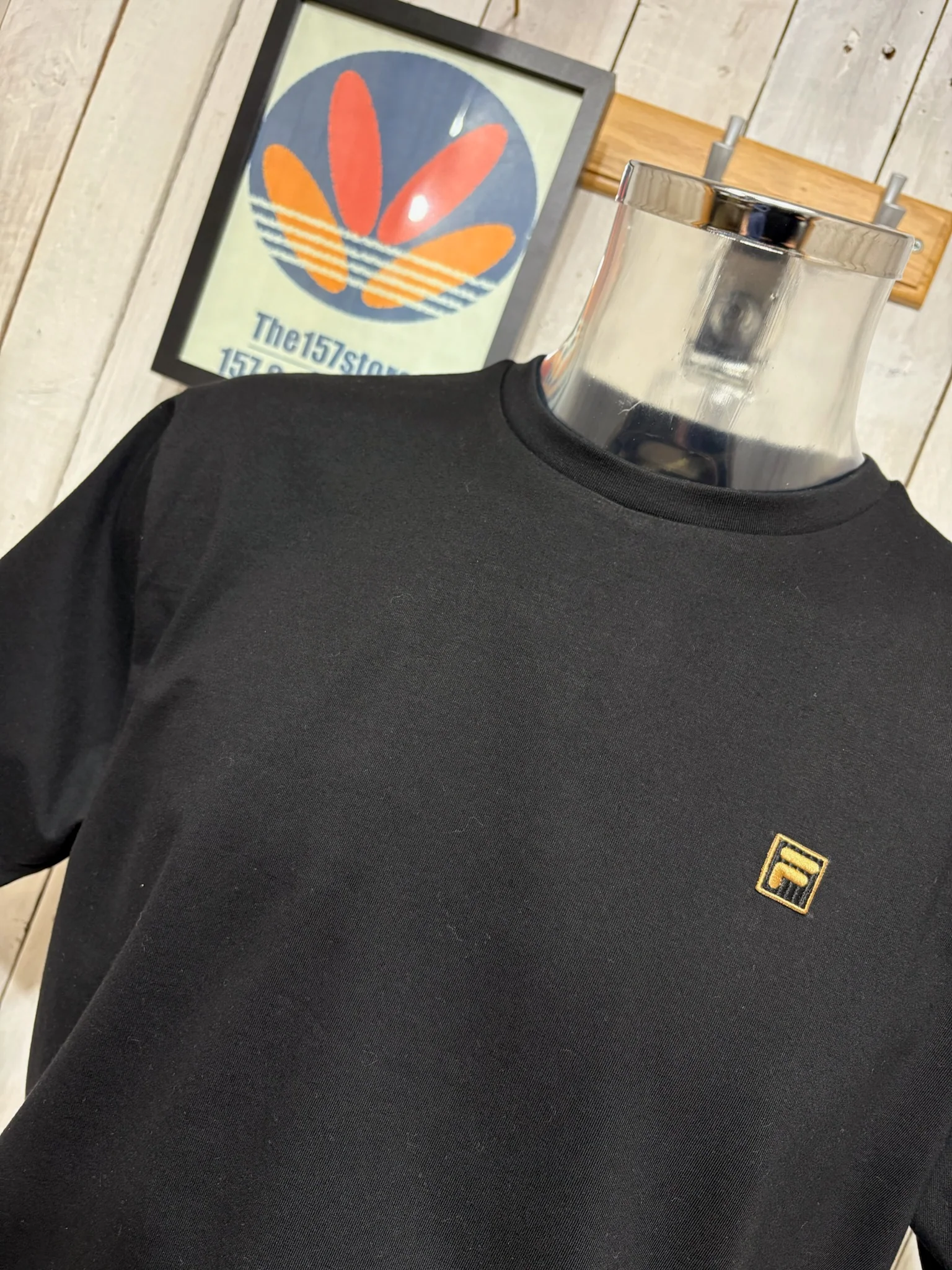 Fila Vintage Gold Label Tee - YAXLEY - Black - Image 2