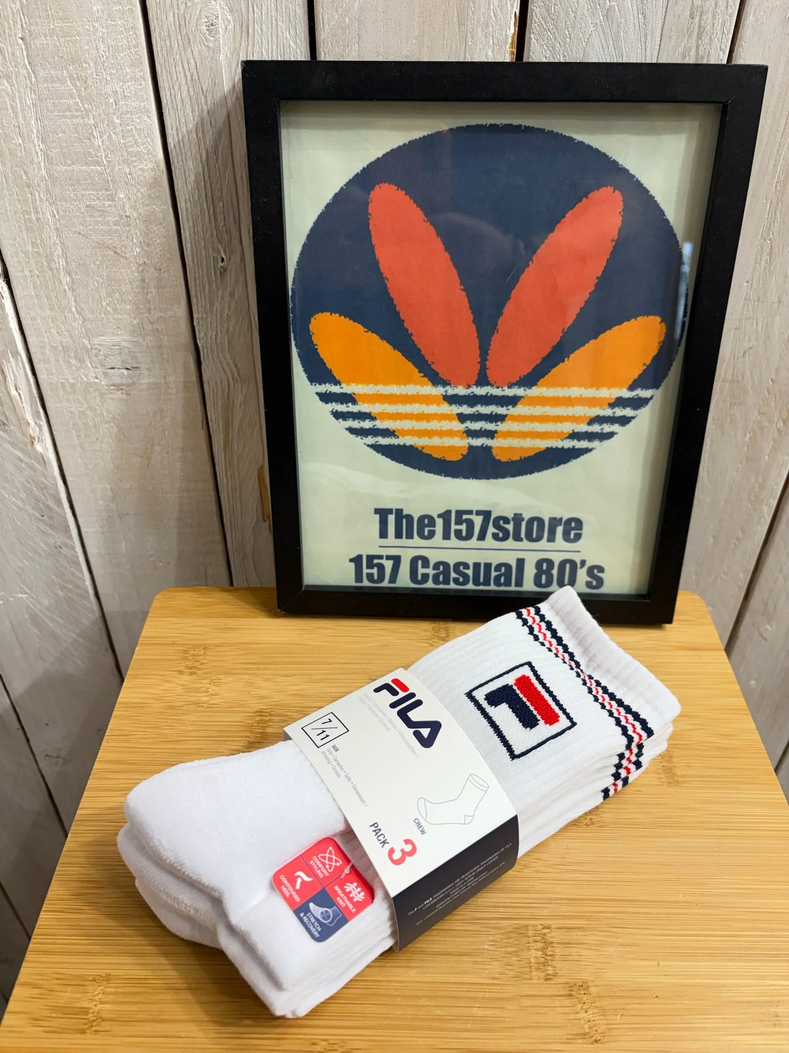 Fila Vintage Jent Sports Socks - White 3 Pack