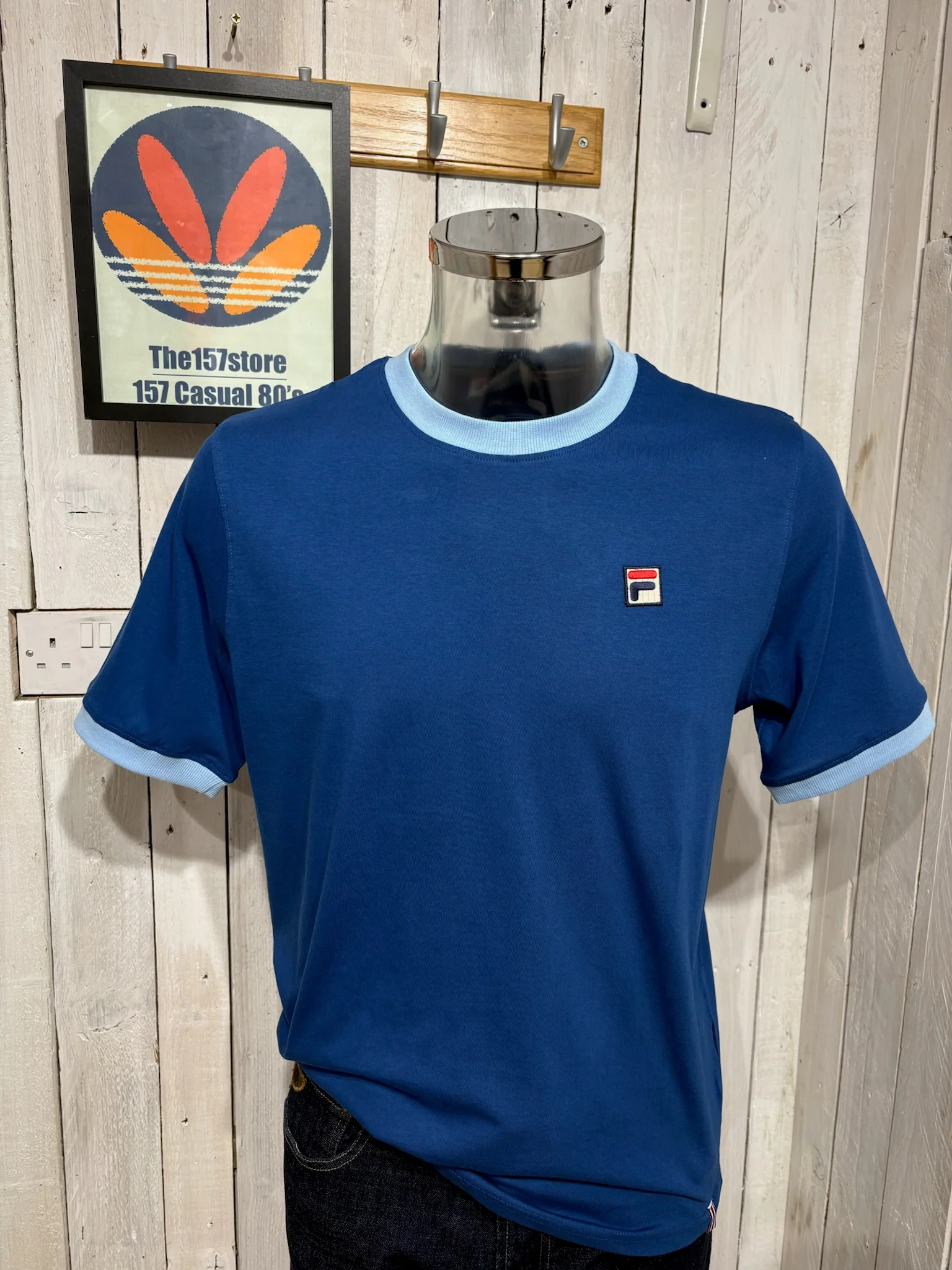 Fila Vintage Marconi Ringer Tee - Limoges / Frozen Fjord